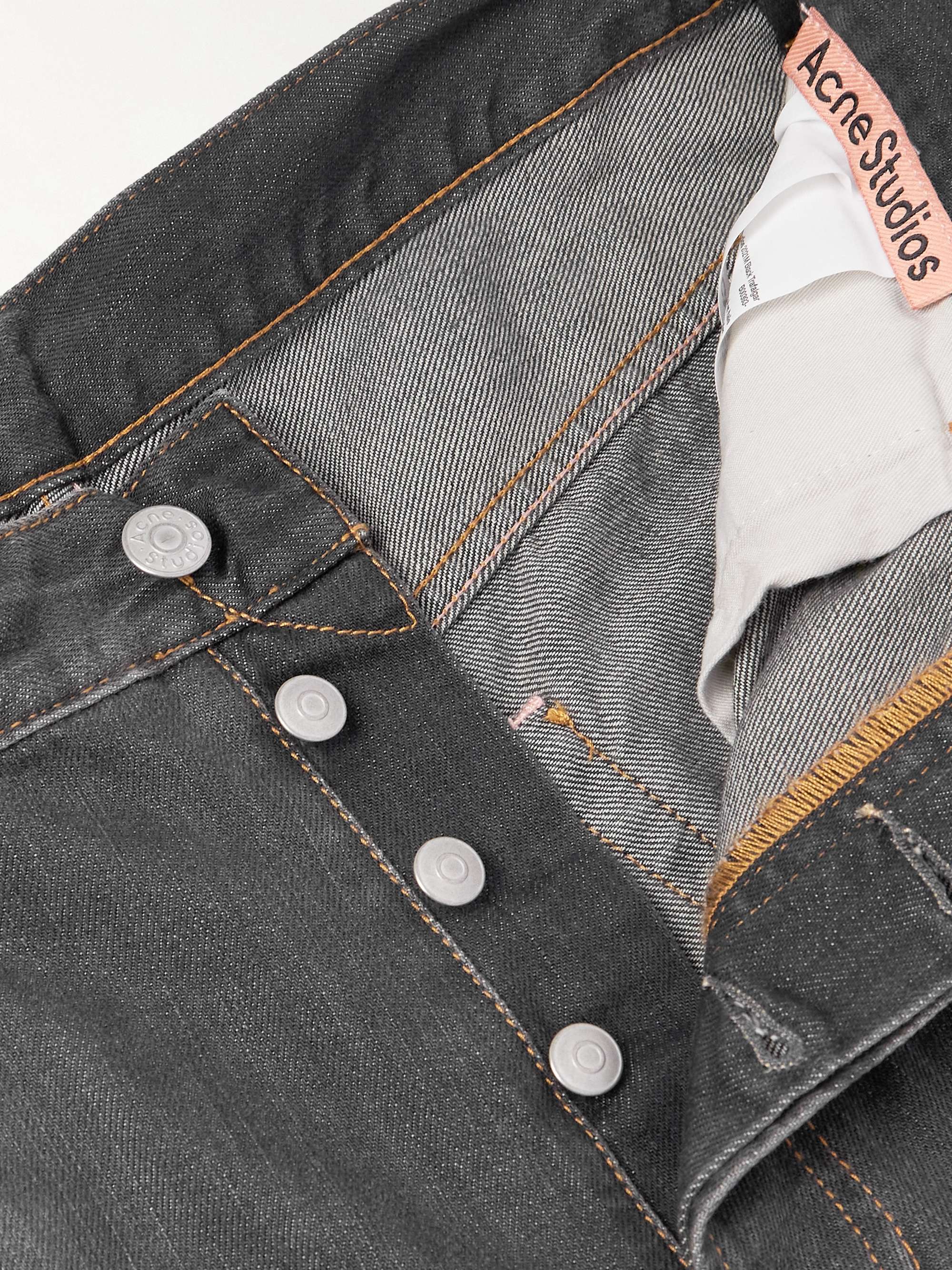 ACNE STUDIOS デニム ワイドショートパンツ ダメージ加工 ACNE STUDIOS デニム ワイドショートパンツ ダメージ加工