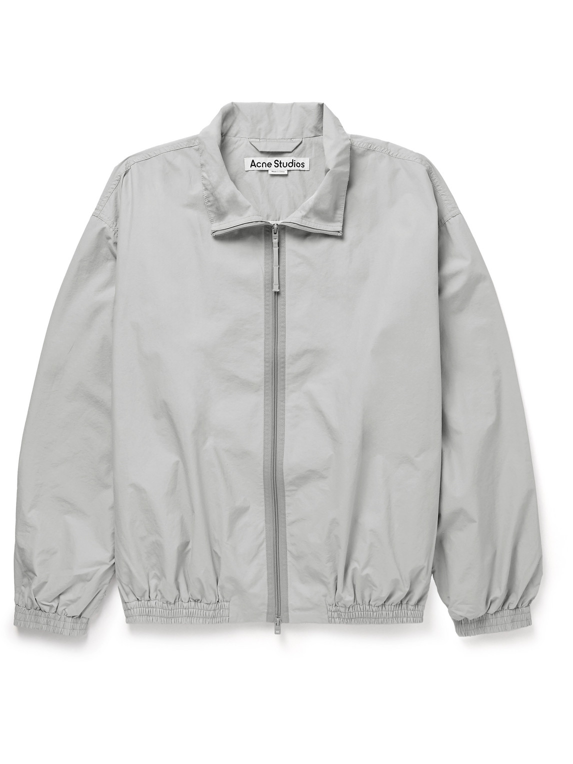 Acne Studios Olandios Logo-embroidered Cotton And Nylon-blend Bomber Jacket In Gray
