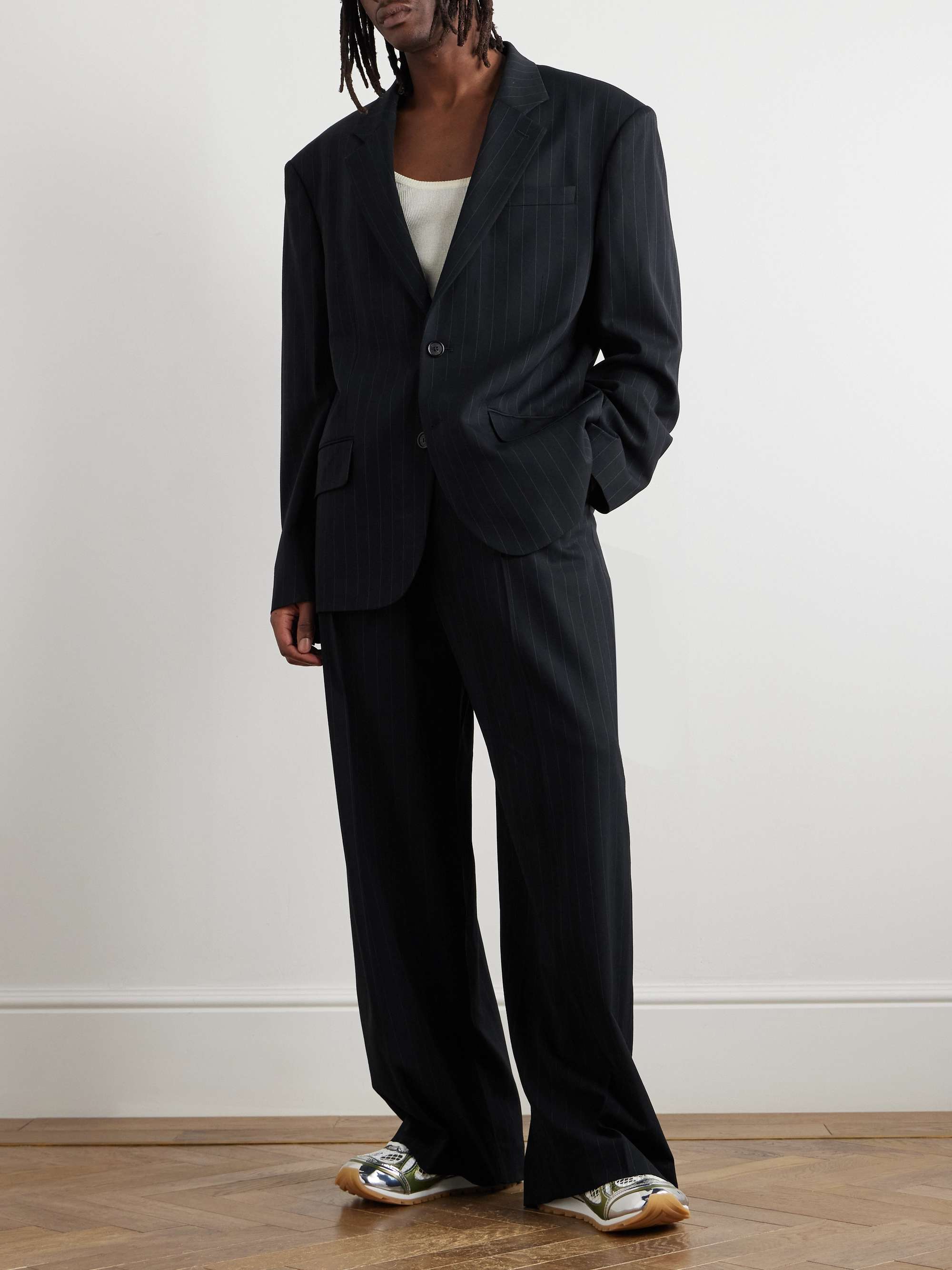 ACNE STUDIOS Jotam Pinstriped Woven Blazer for Men | MR PORTER
