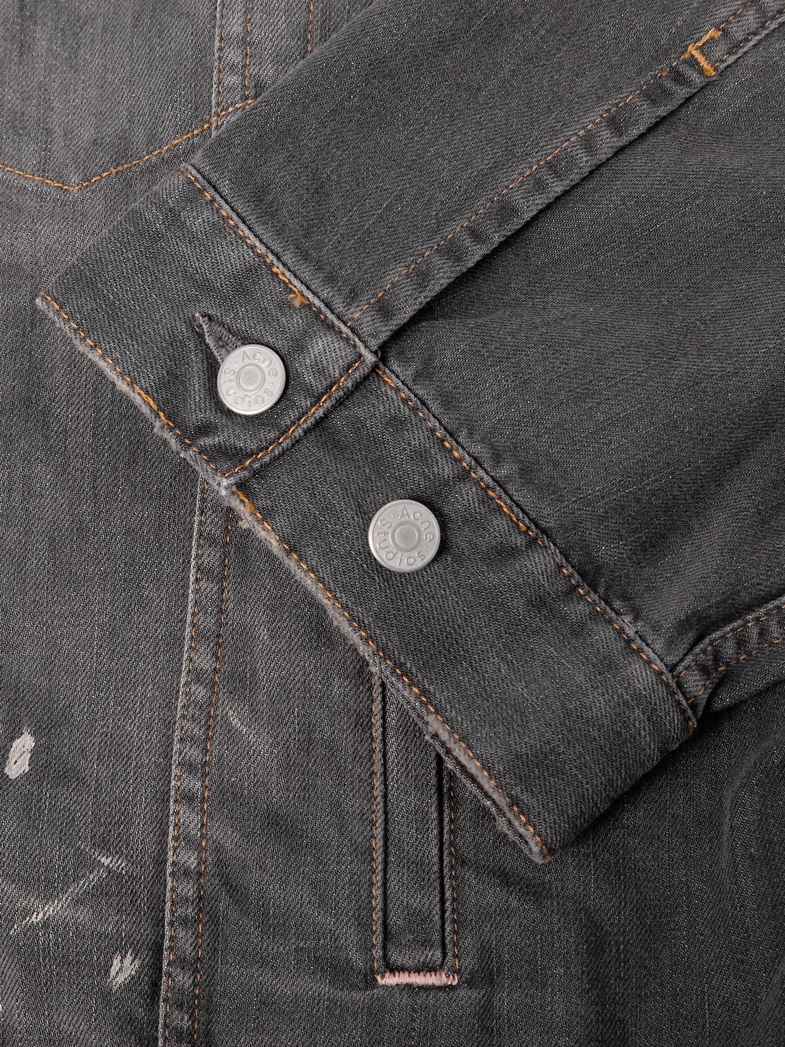 Acne Studios Robert U Oversized Organic Denim Jacket In Gray