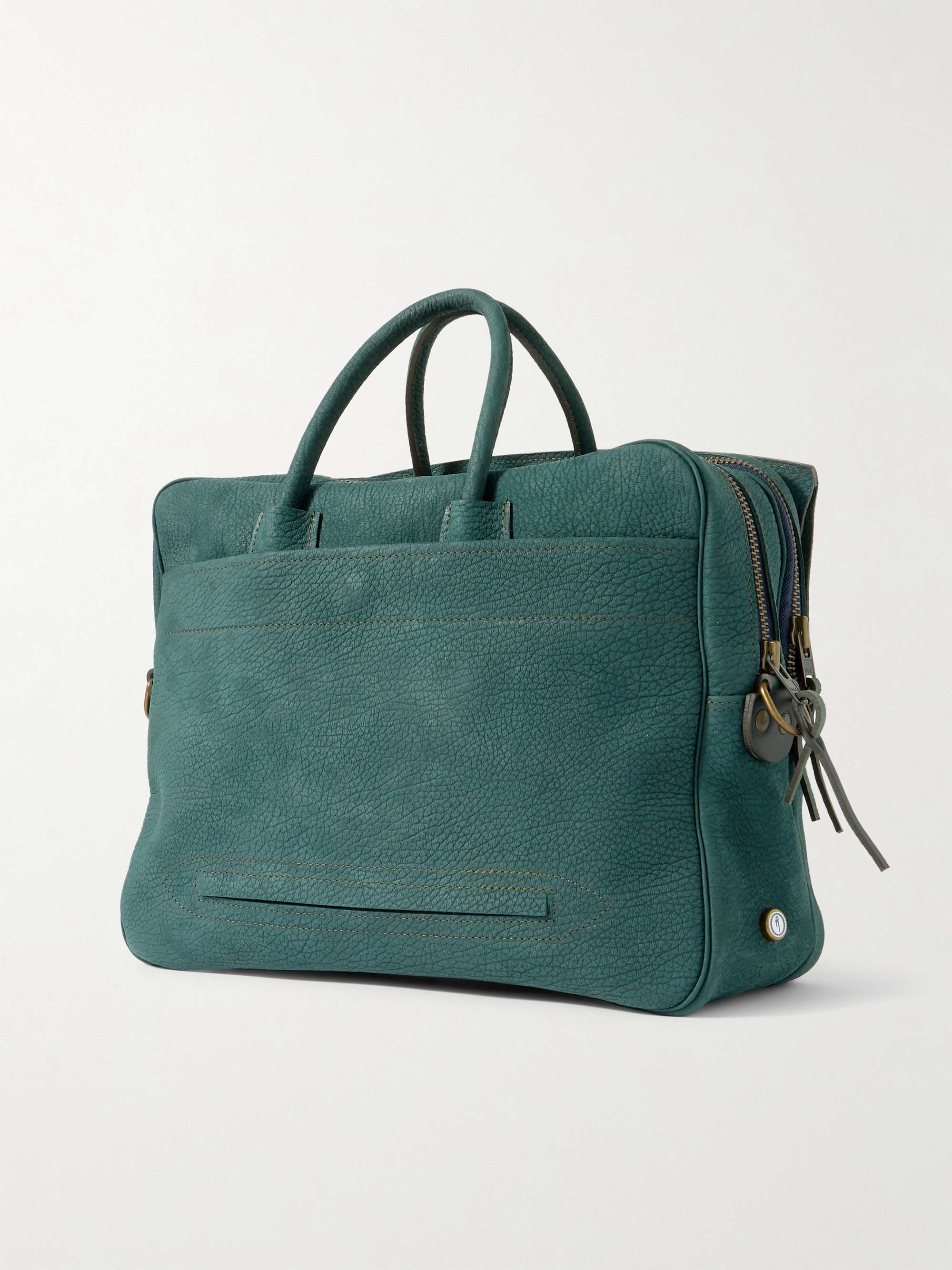 BLEU DE CHAUFFE Zeppo Full-Grain Nubuck Briefcase for Men