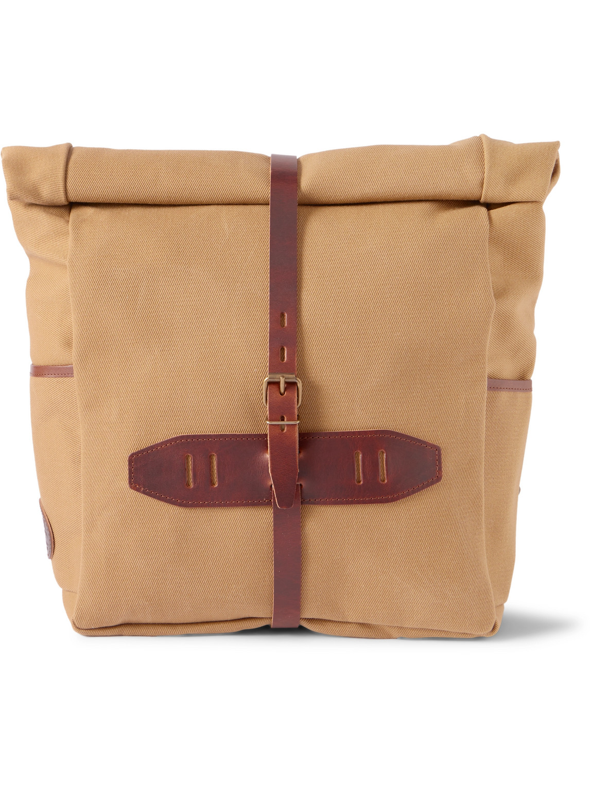 Jamy Leather-Trimmed Canvas Backpack