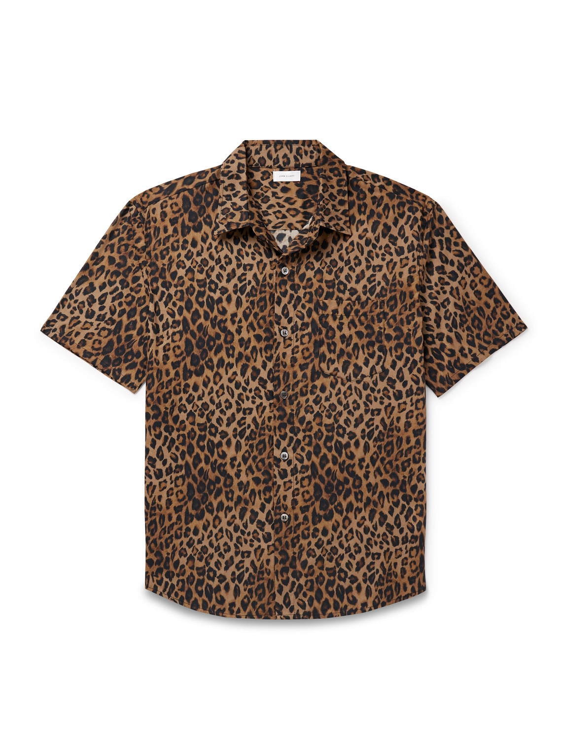 John Elliott Printed Cotton Shirt In Animal Print