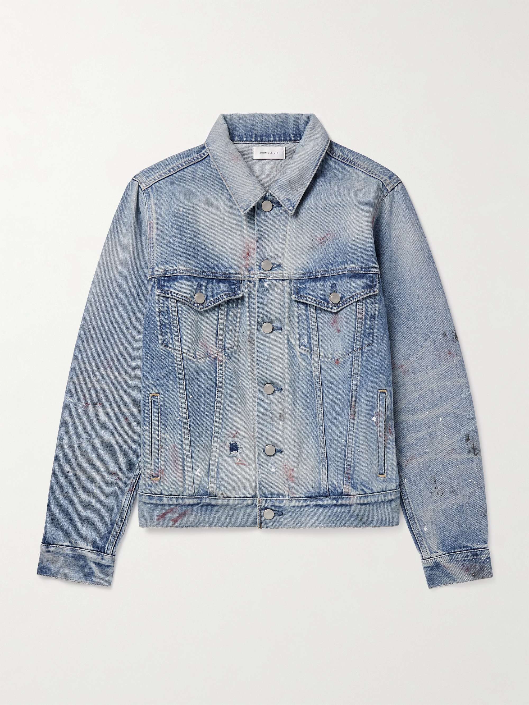 JOHN ELLIOTT Thumper Type III Distressed Paint-Splattered JOHN ELLIOTT Thumper Type III Distressed Paint-Splattered