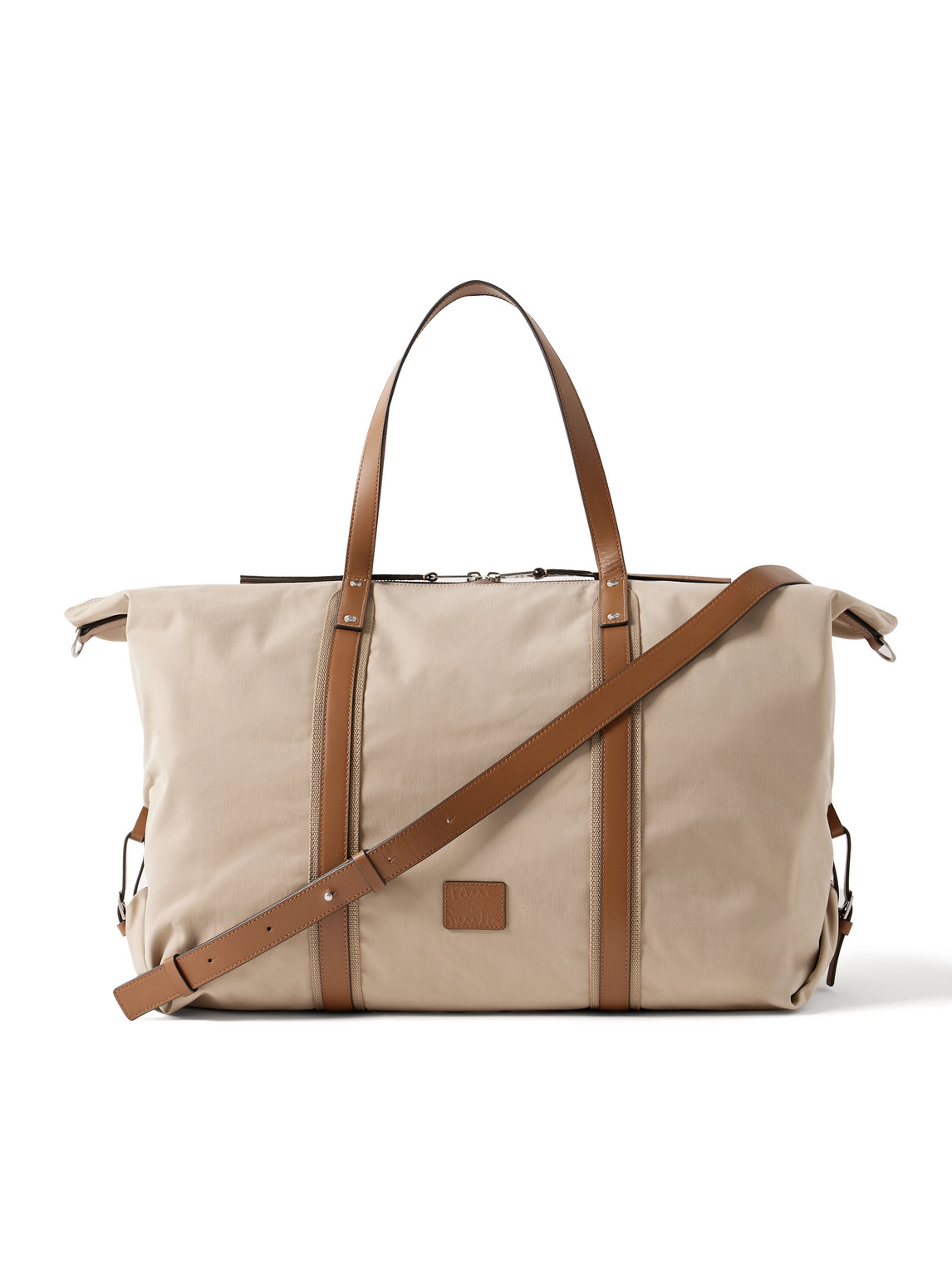 Leather Sac Week End Paul Smith Paul Smith Leather And Webbing-Trimmed  Twill Weekend Bag