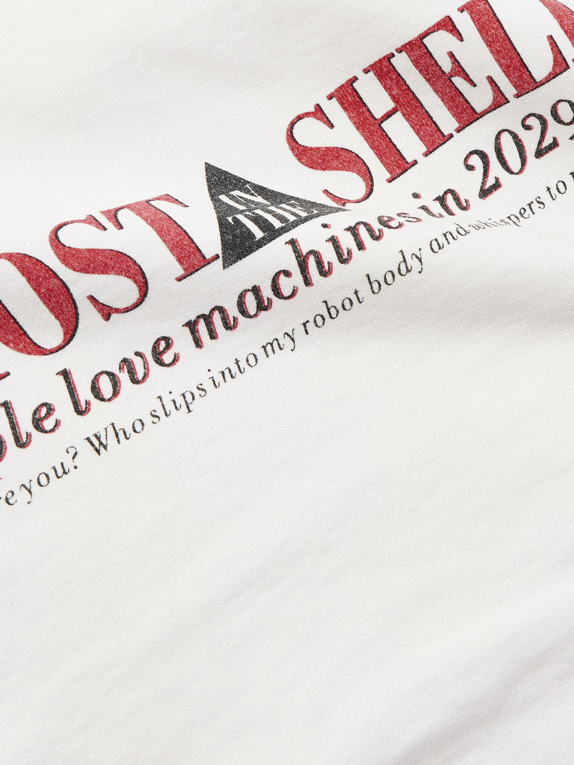 Saint Mxxxxxx Ghost In The Shell Printed Cotton-jersey Sweatshirt In White