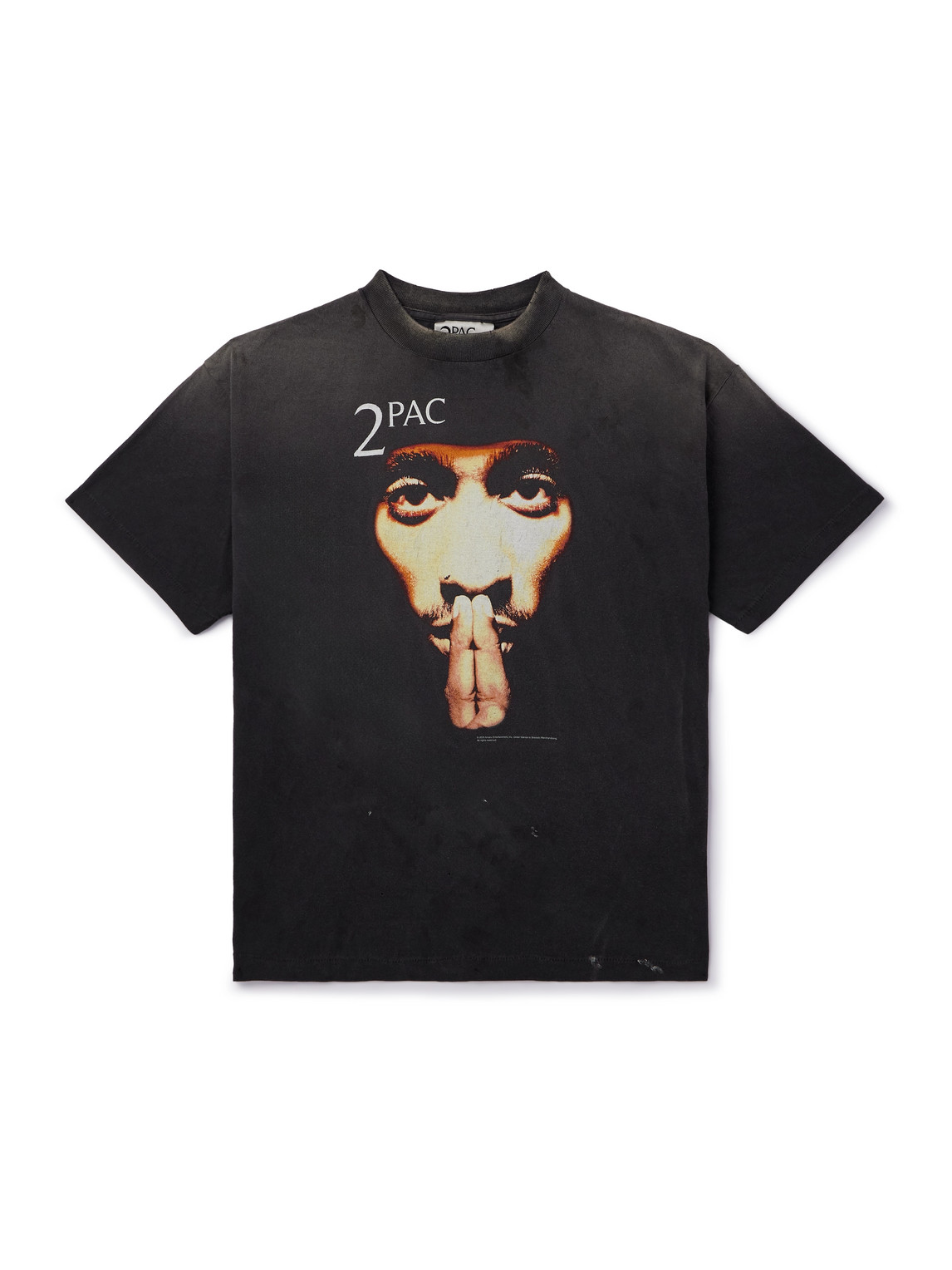 2Pac Printed Cotton-Jersey T-Shirt