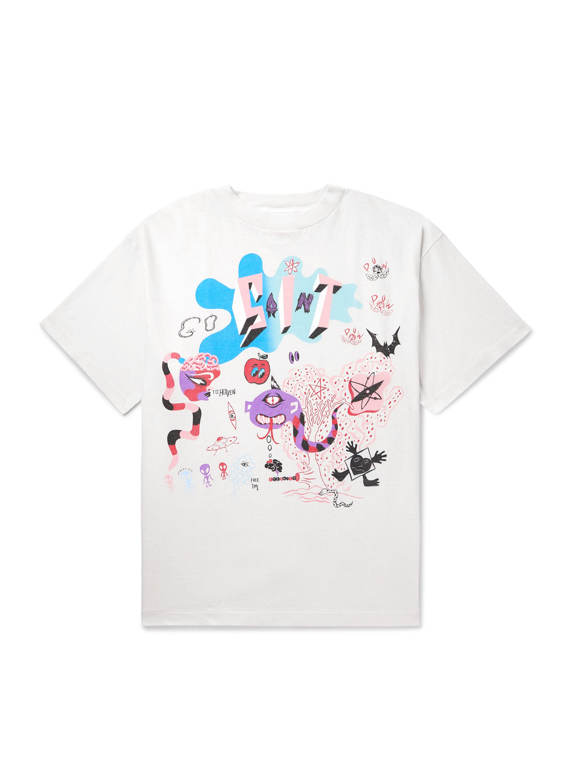 Day Of The Freaks Printed Cotton-Jersey T-Shirt