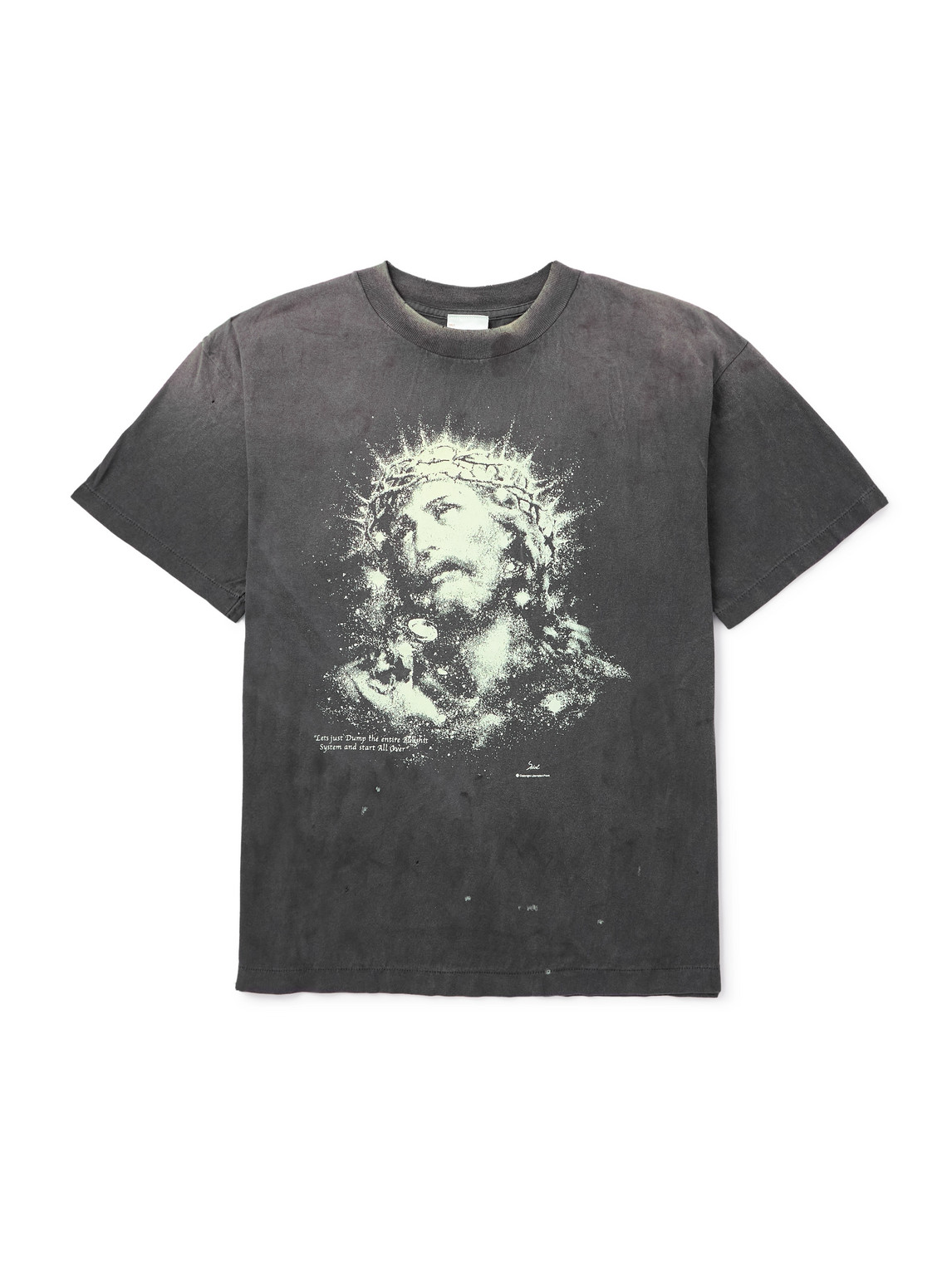 【Saint MXXXXXX】Goodbye Humanity Dice プリントTシャツ Saint MXXXXXX】Goodbye Humanity Dice プリントTシャツ (Saint