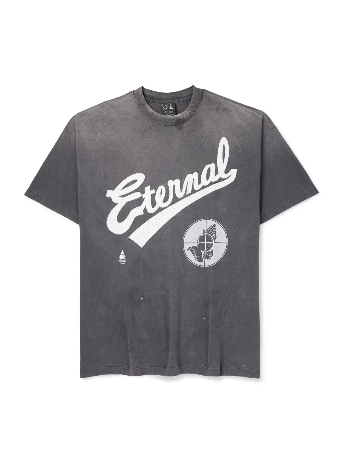 Fear of God Distressed Printed Cotton-Jersey T-Shirt