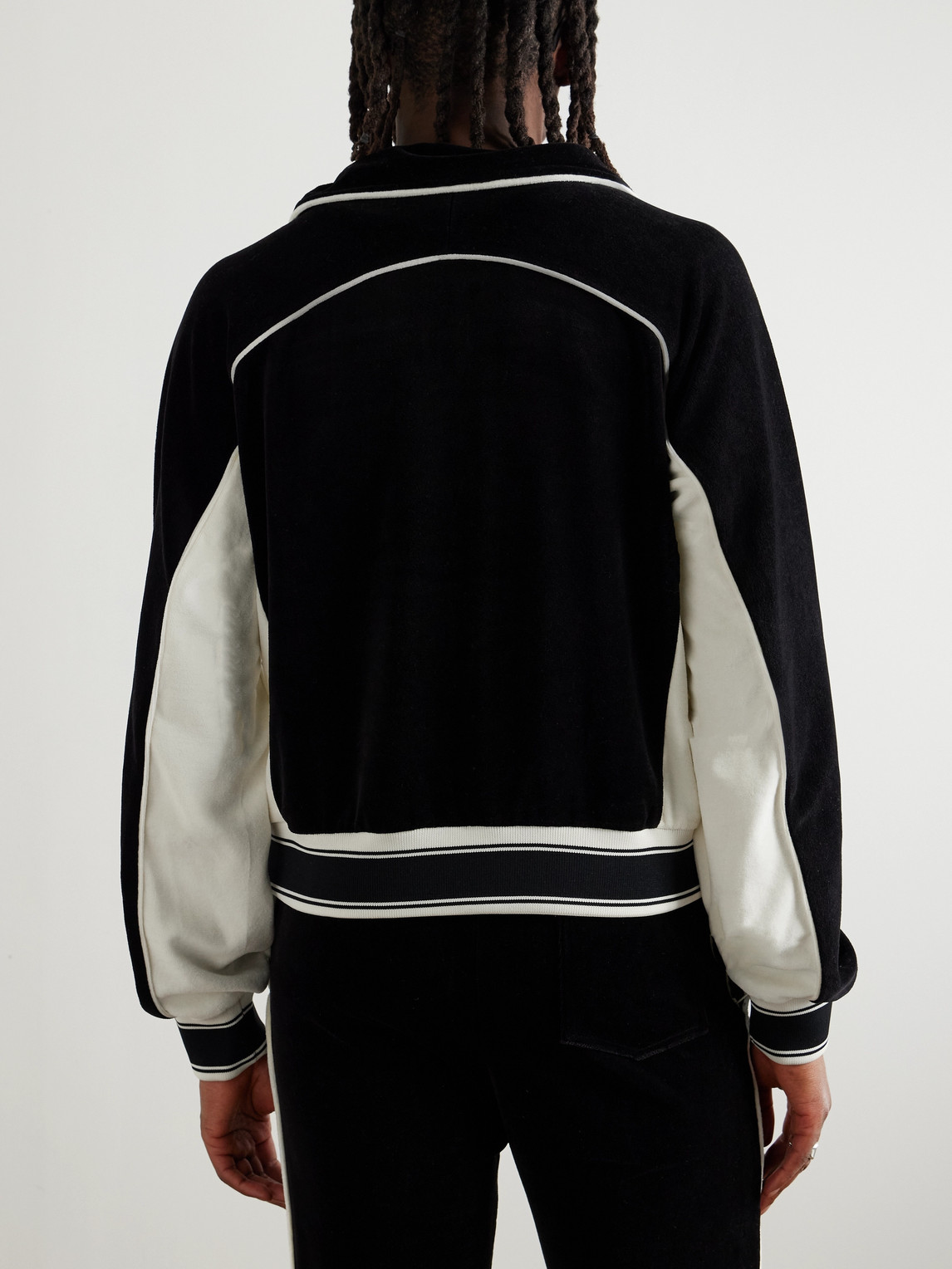 SAINT MXXXXXX - Lastman Cotton-Blend Velour Track Jacket