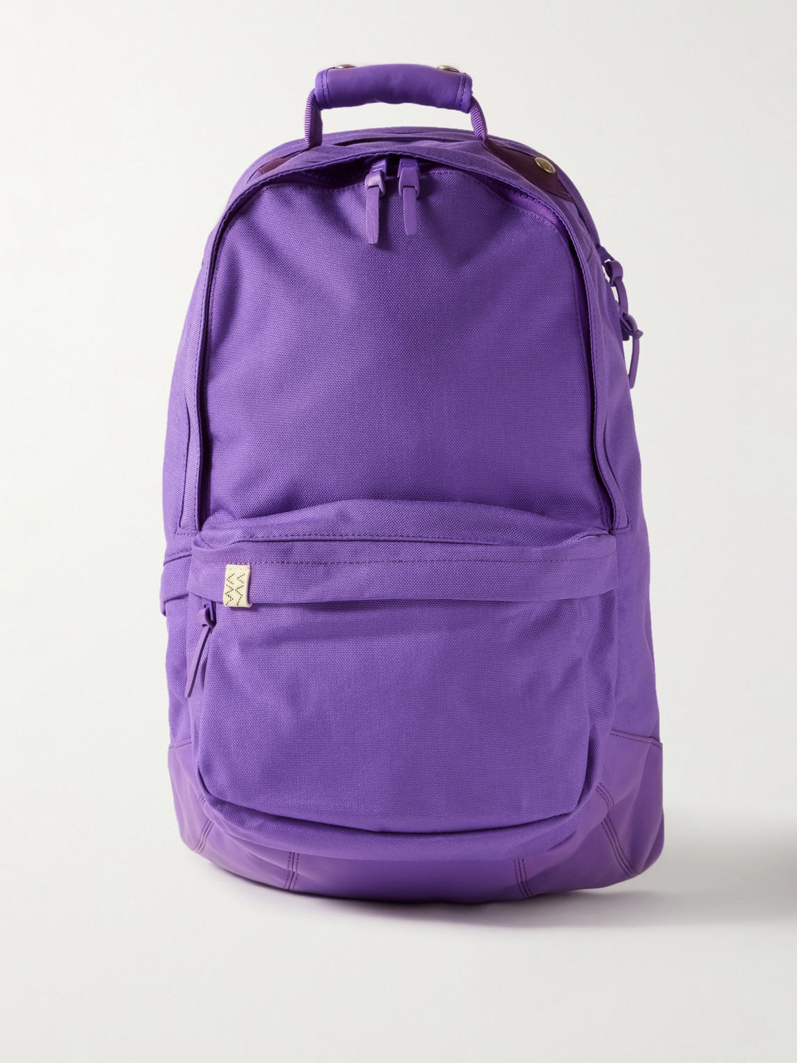 Visvim Leather-trimmed Cordura® Backpack In Purple