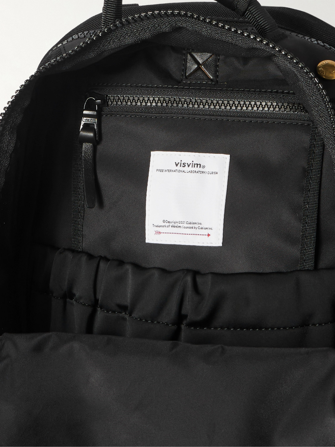 Shop Visvim 20l Leather-trimmed Cordura® Backpack In Black