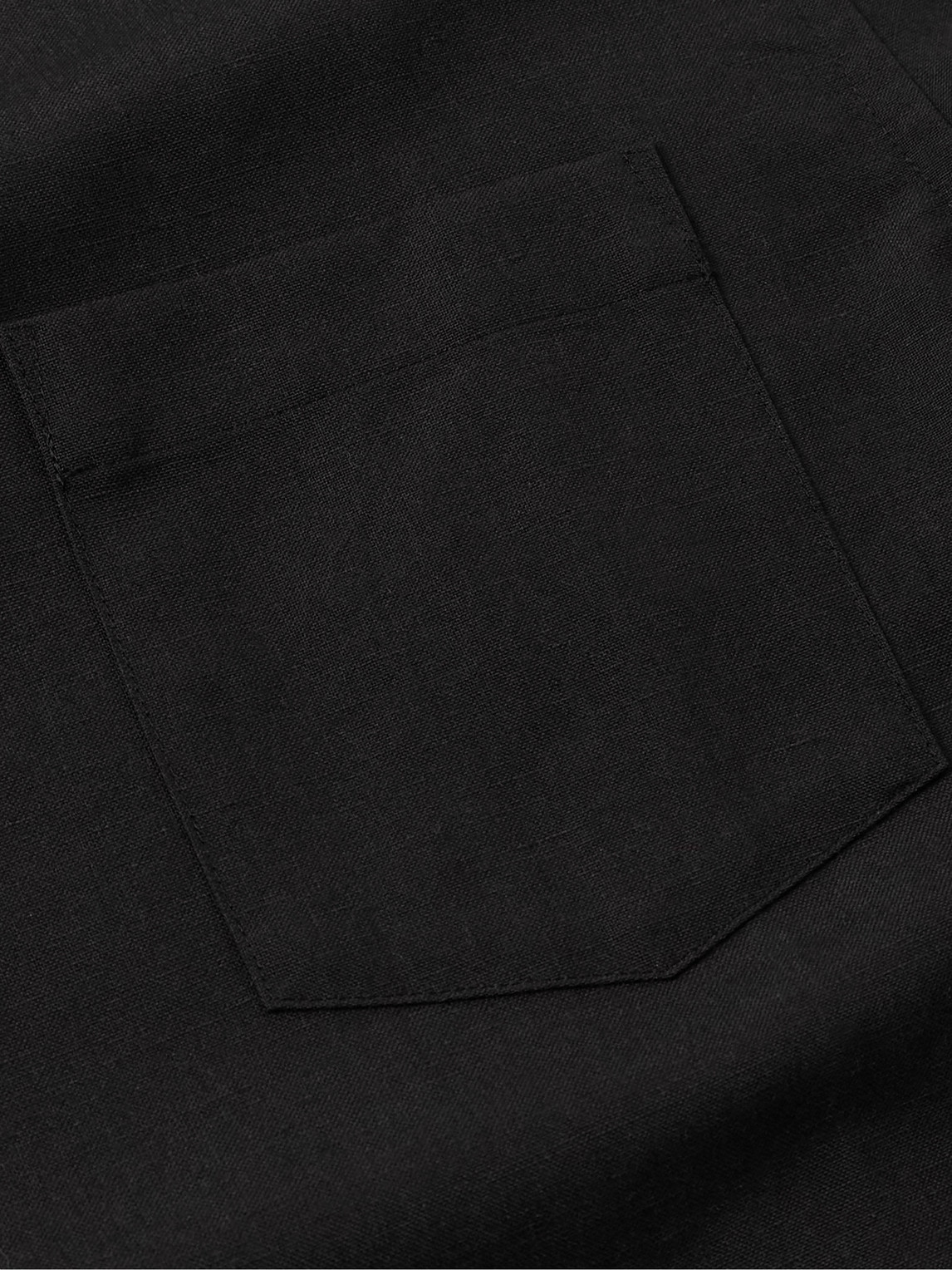 Visvim Keesey Convertible-collar Wool-blend Shirt In Black
