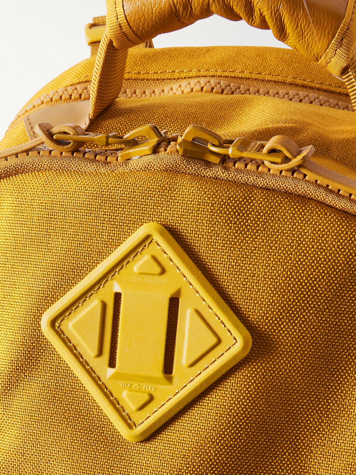 Shop Visvim 20l Leather-trimmed Cordura® Backpack In Yellow