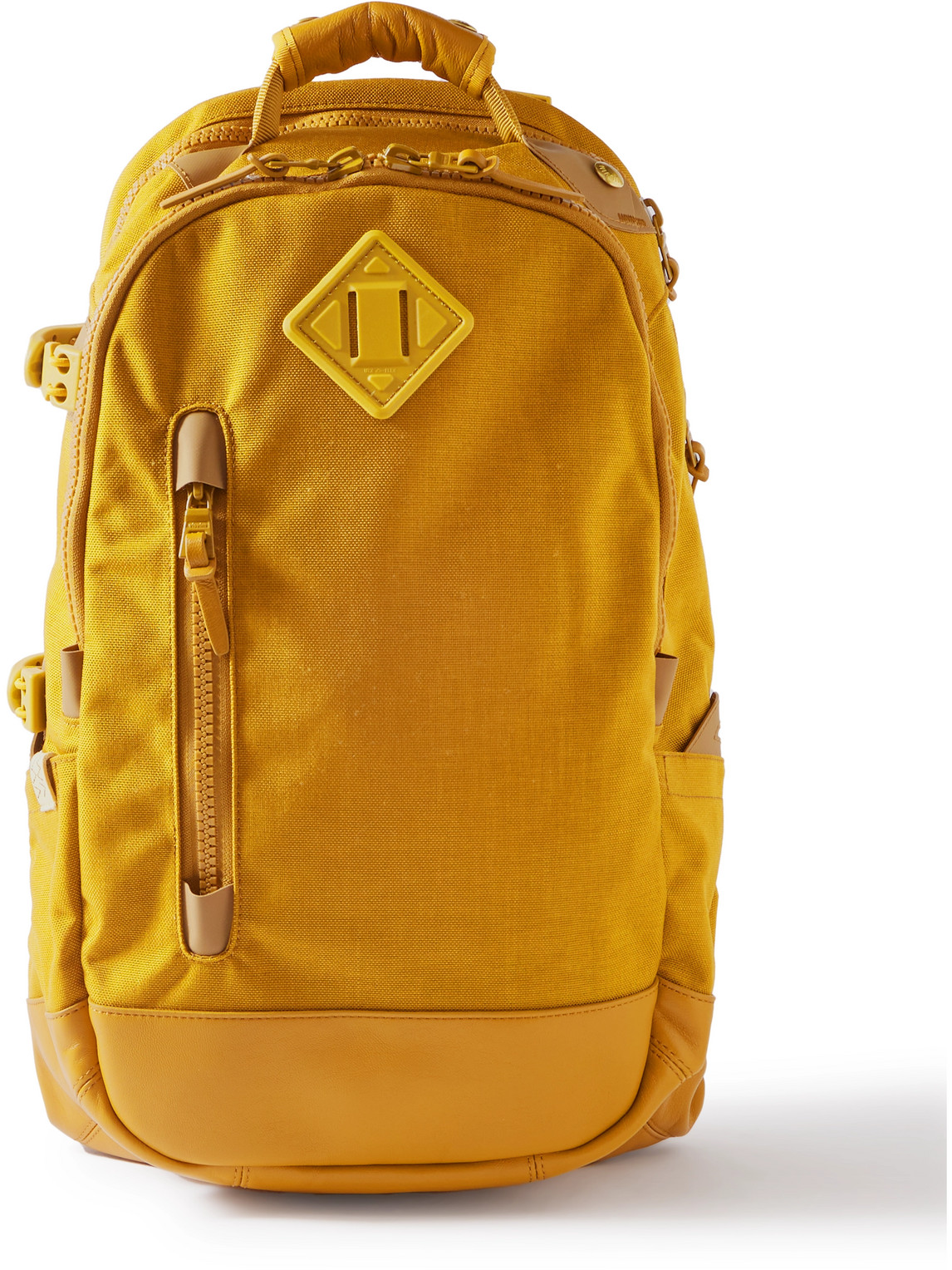 Visvim 20l Leather-trimmed Cordura® Backpack In Yellow