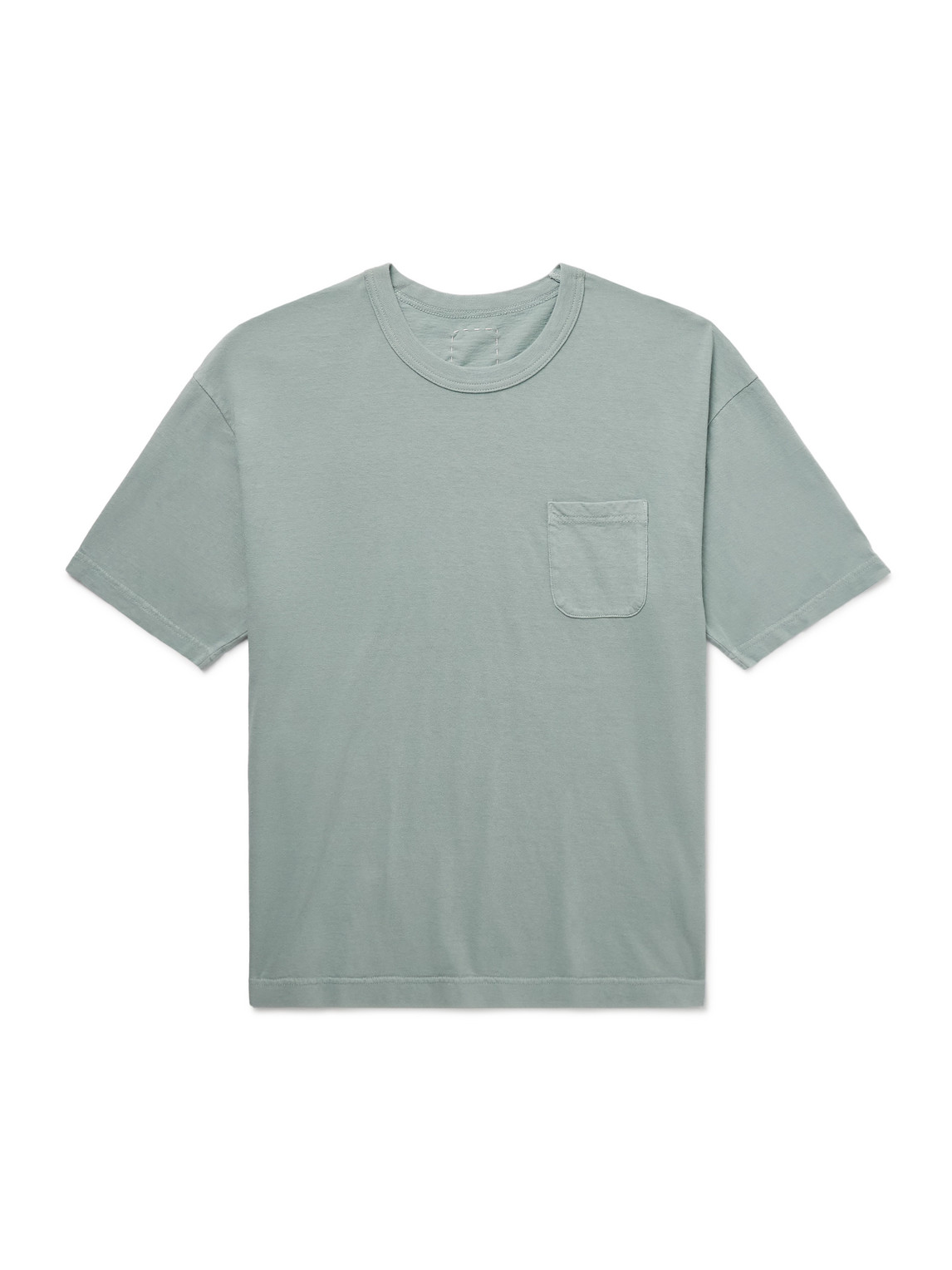 Visvim Jumbo Garment-dyed Cotton-blend Jersey T-shirt