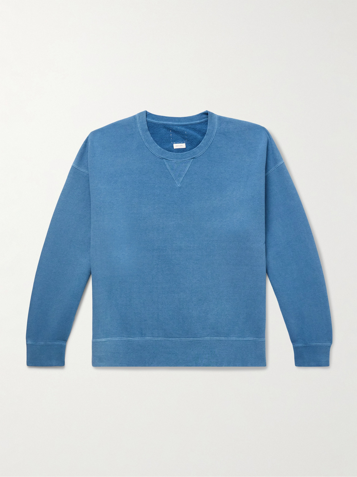 Visvim Jumbo Sb Cotton-jersey Sweatshirt In Blue