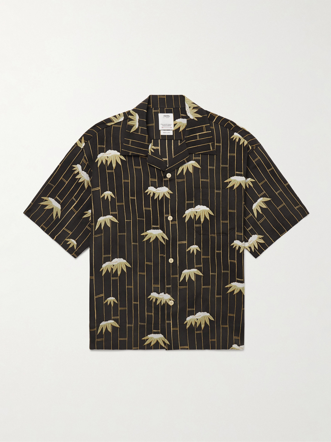Visvim Copa Camp-collar Printed Silk Shirt In Multi