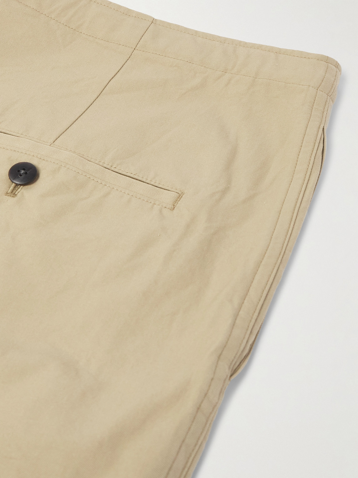 Visvim Sharma Straight-leg Cotton-twill Drawstring Chinos In Brown