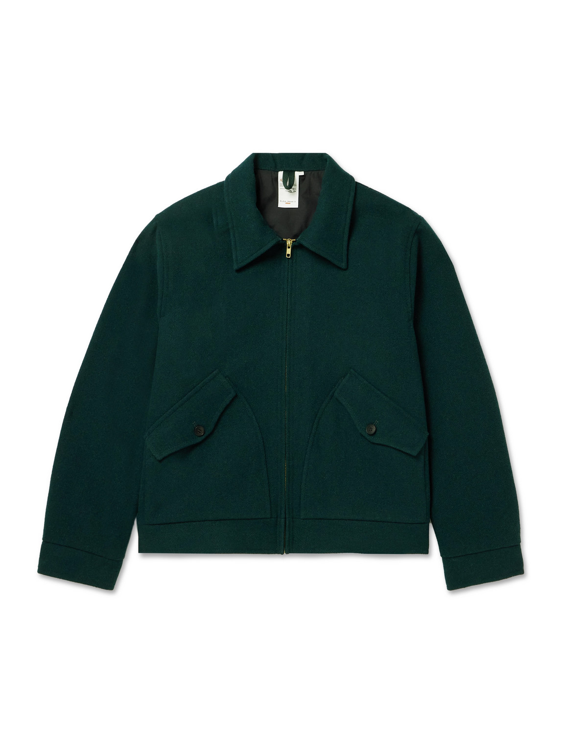 Nudie Jeans Blake Wool-blend Jacket In Green