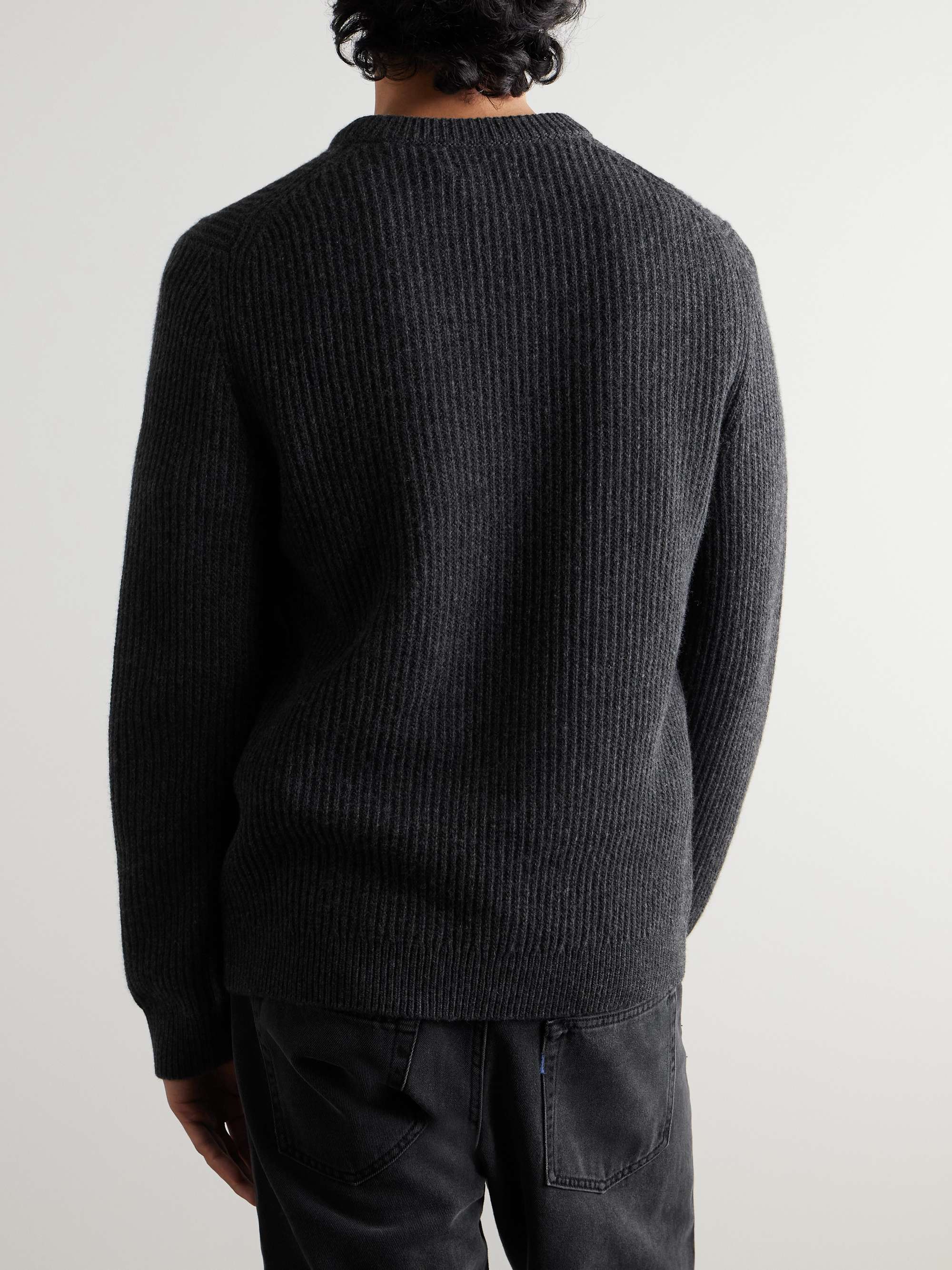 NUDIE JEANS August Ribbed Wool Sweater