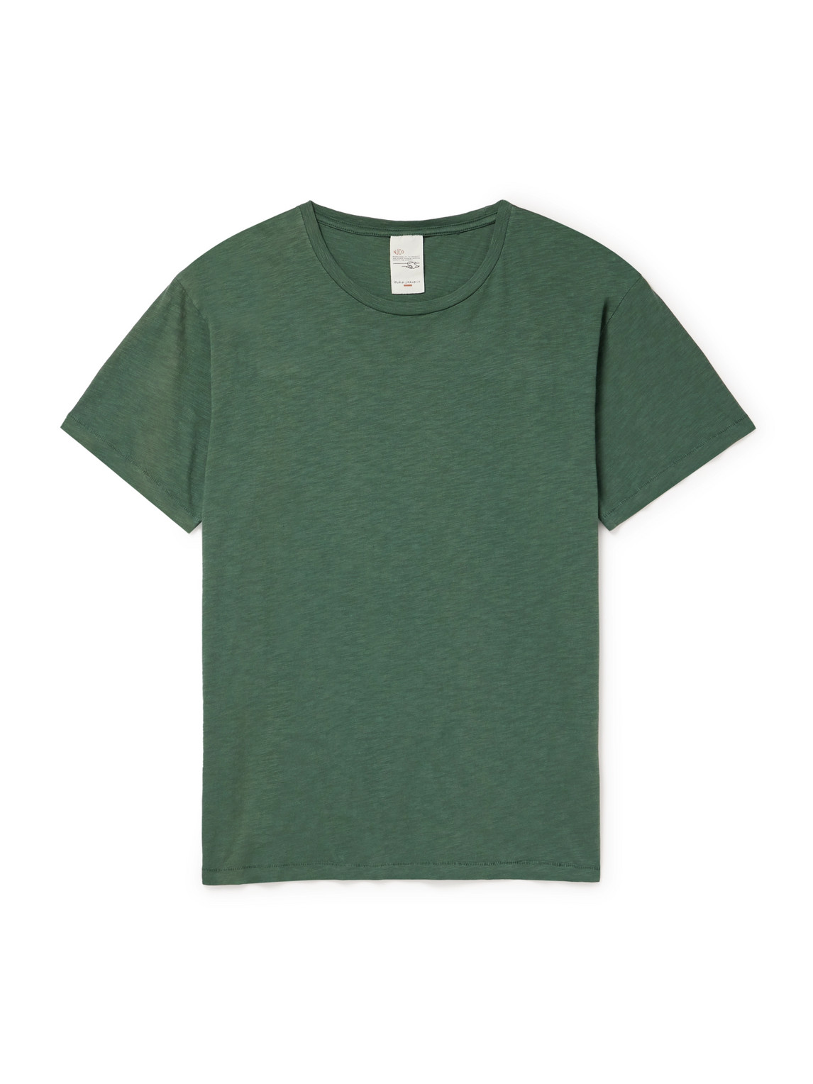 Nudie Jeans Roffe Cotton-jersey T-shirt In Green