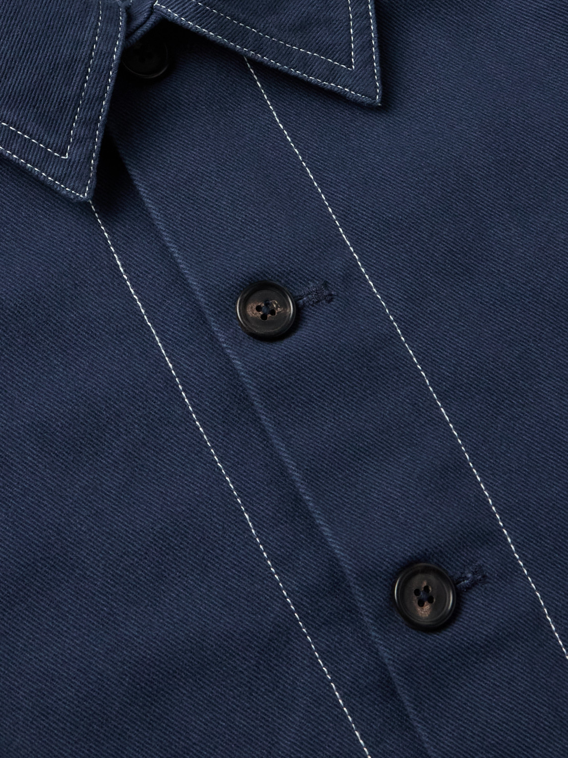 Bode Knolly Brook Side Tab Jacket In Blue