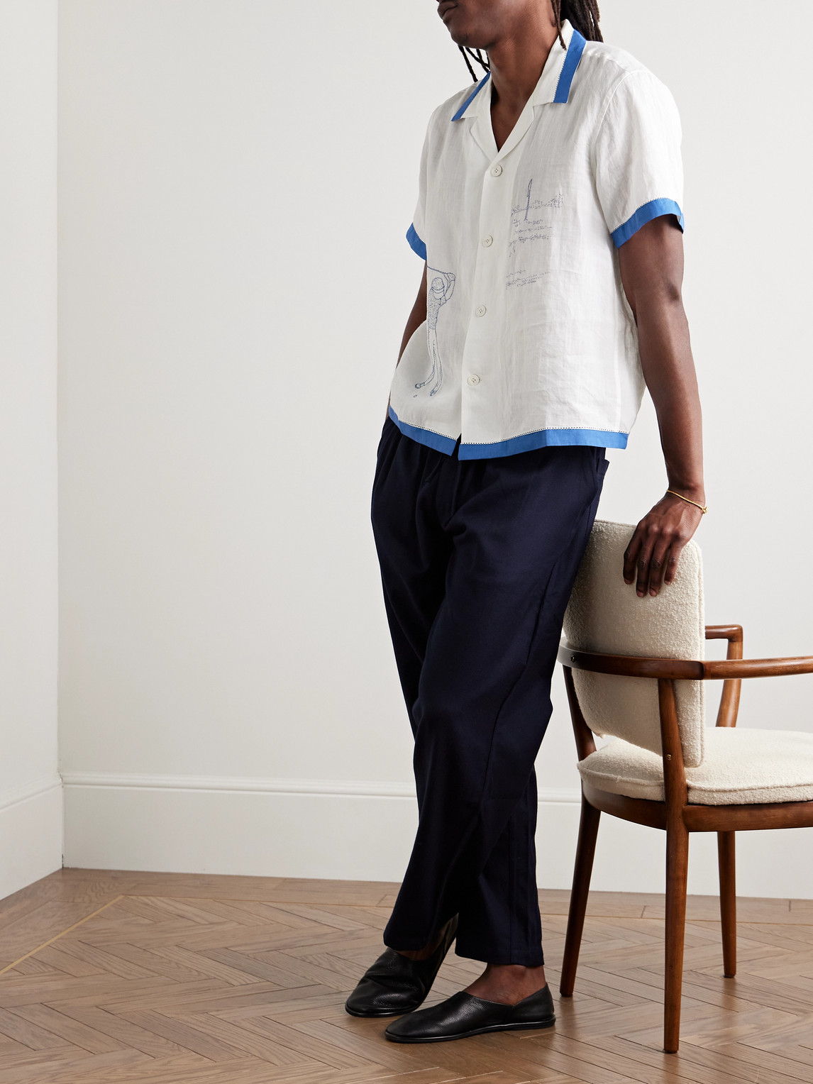 Bode Club Champion Shirt In White