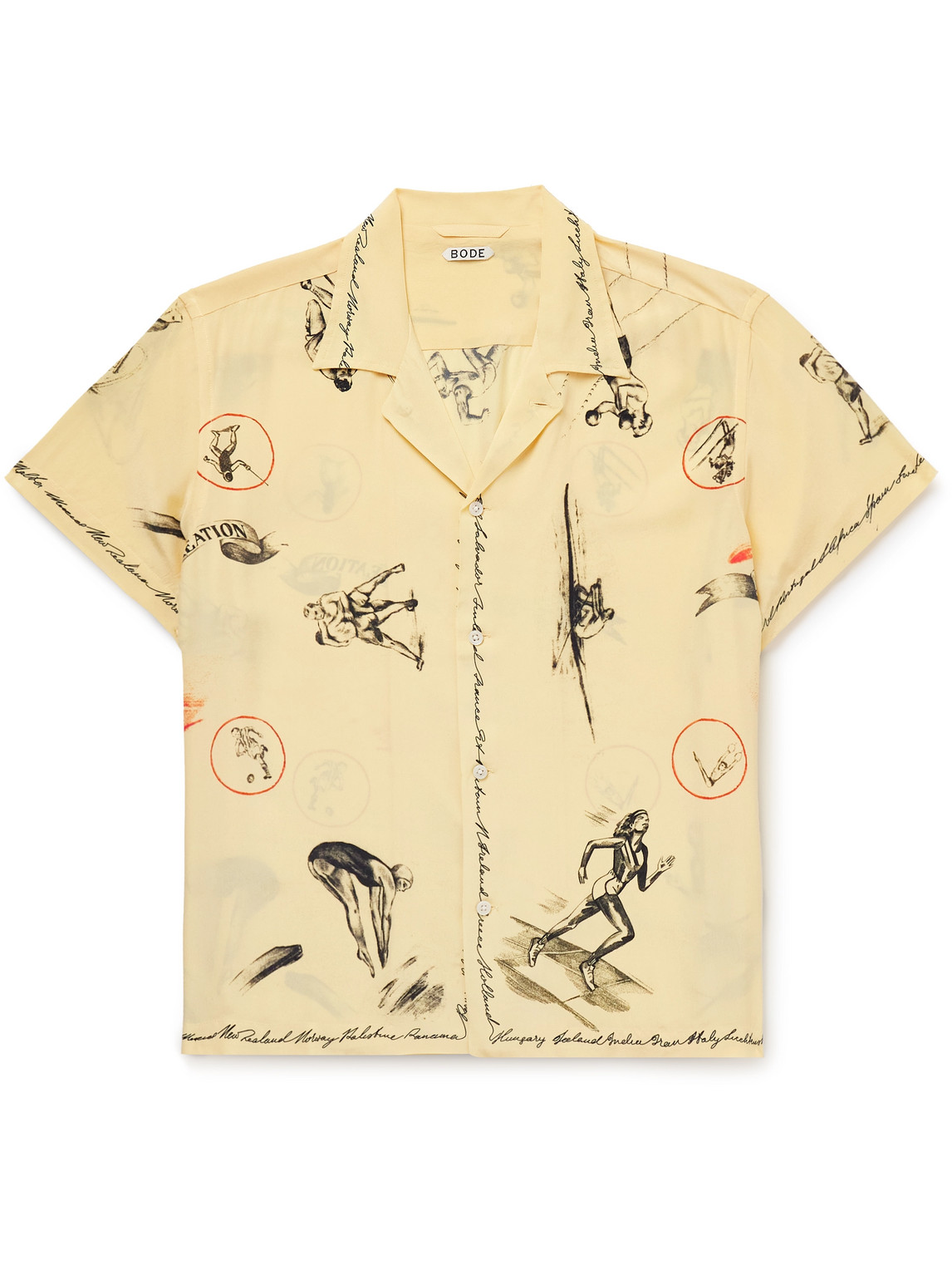 Bode Games Shirt In Yellow