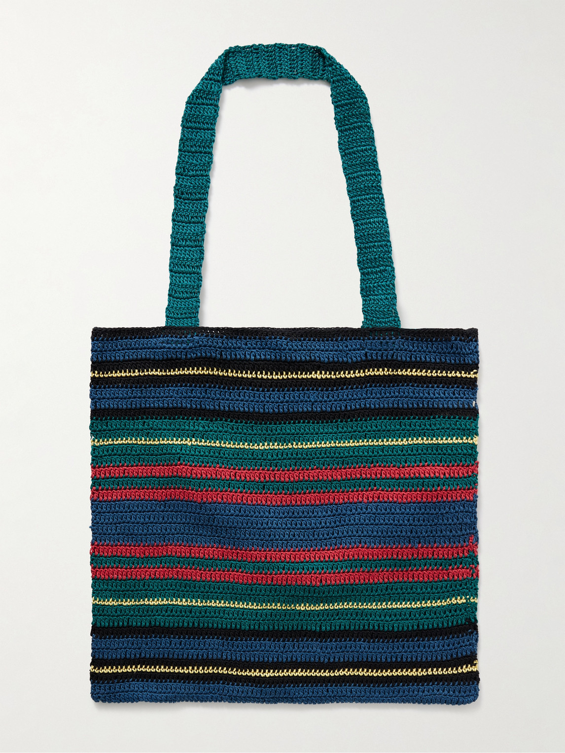 BODE Riverbank Crocheted Cotton Tote Bag - Men