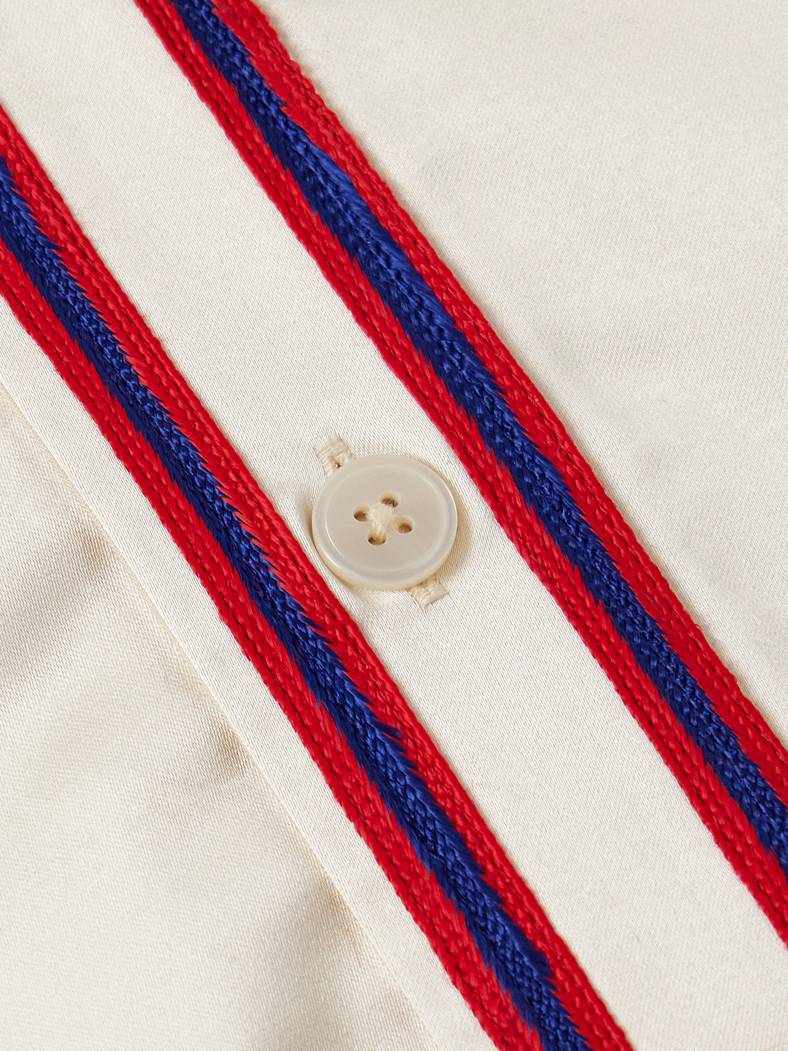 Bode Redtail Baseball Shirt In Neutrals