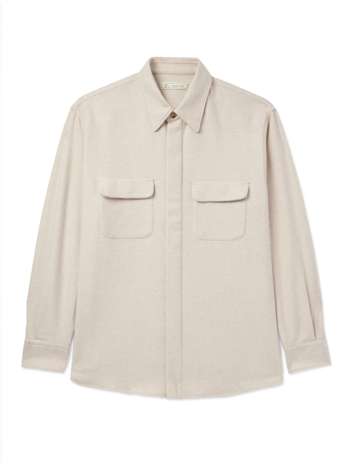 Wool and Cashmere-Blend Overshirt