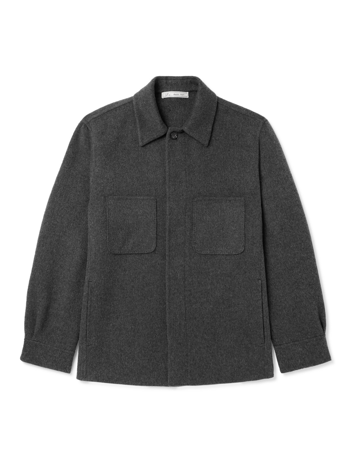 Double-Faced Cashmere Overshirt
