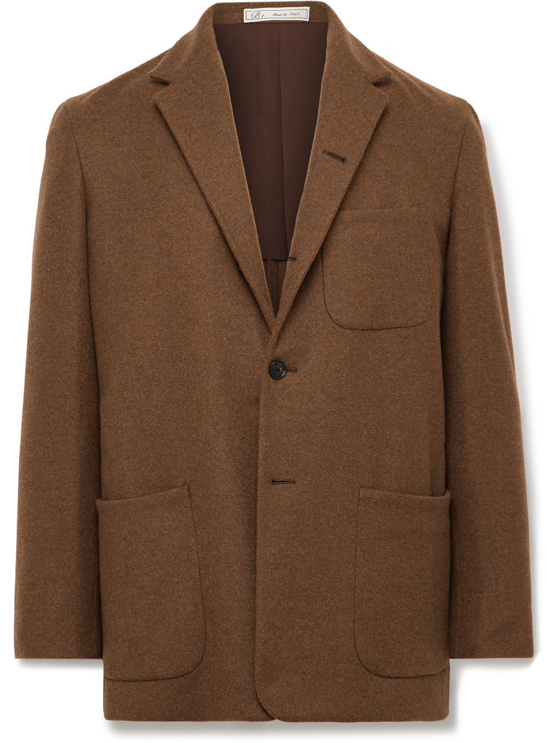 Brushed Wool and Cashmere-Blend Blazer