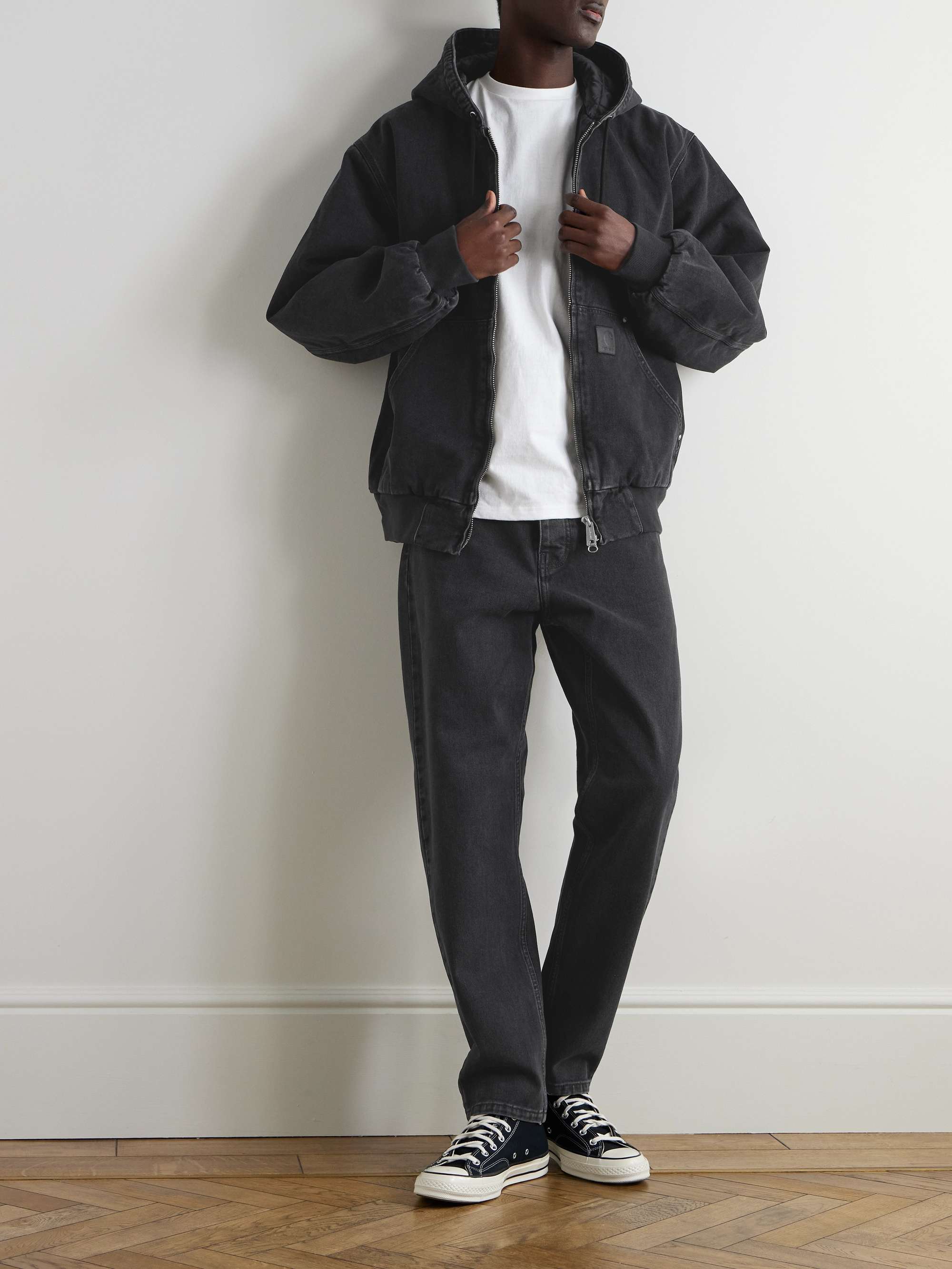 CARHARTT WIP 뉴얼 테이퍼드 로고 아플리케 진