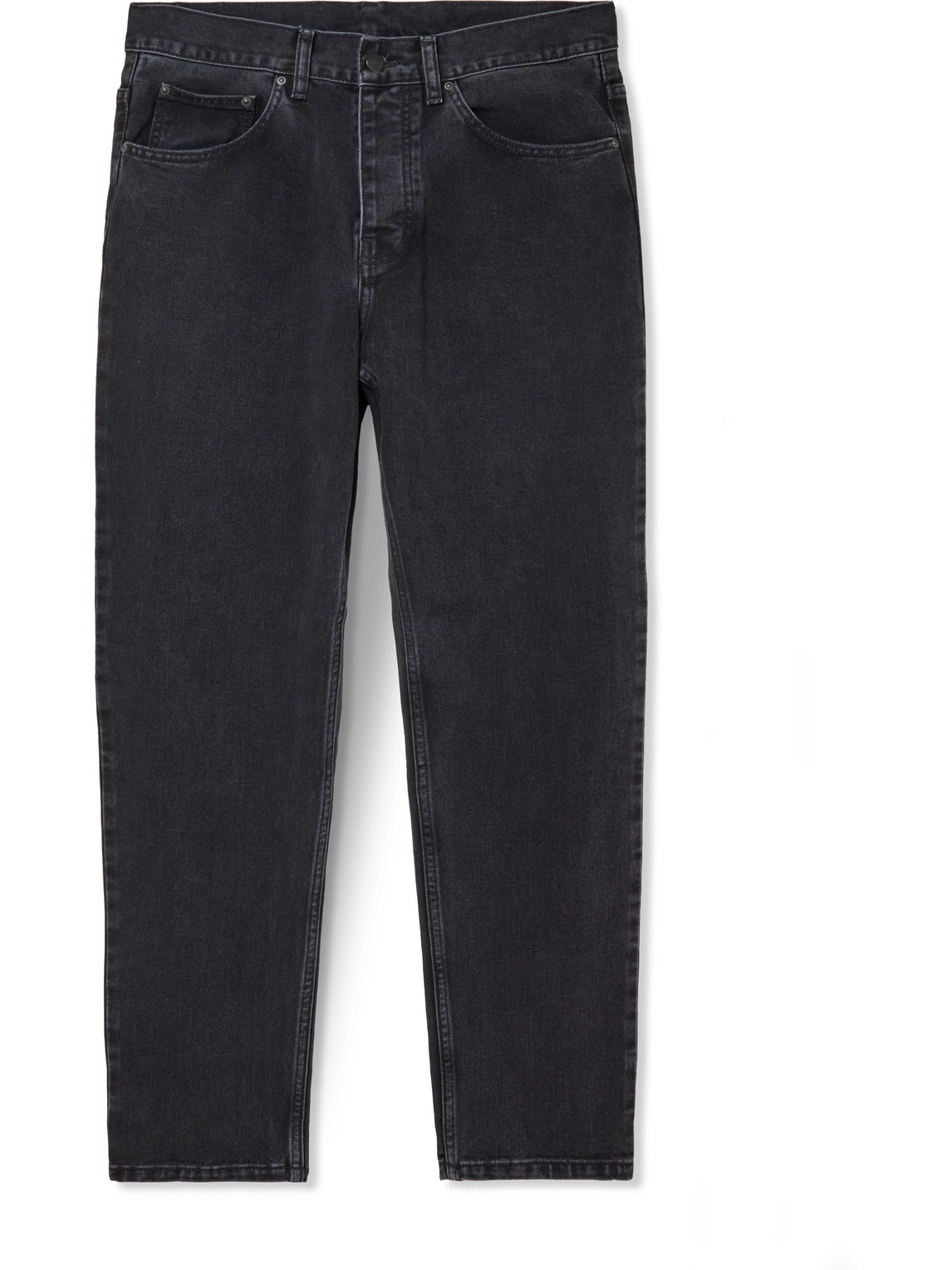 Carhartt Pantalon Newel Black Stone Washed In Black
