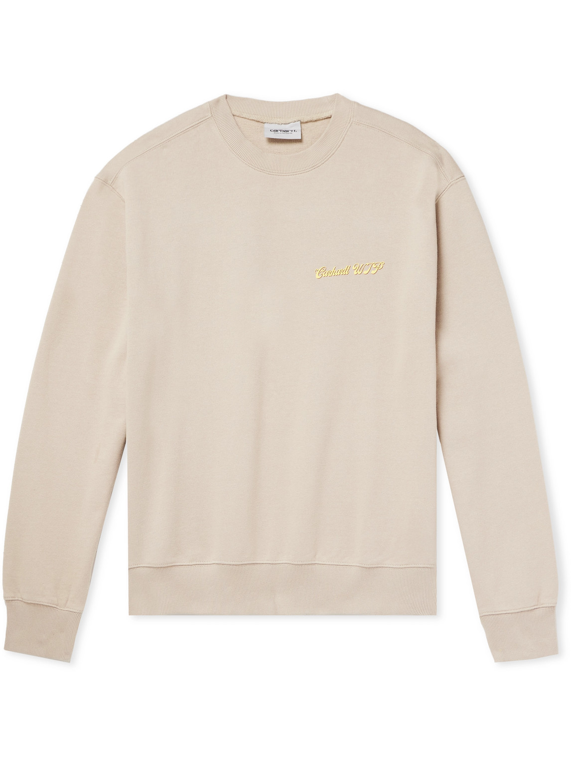 Carhartt Greatest Flicks Logo-print Cotton-jersey Sweatshirt In Gray