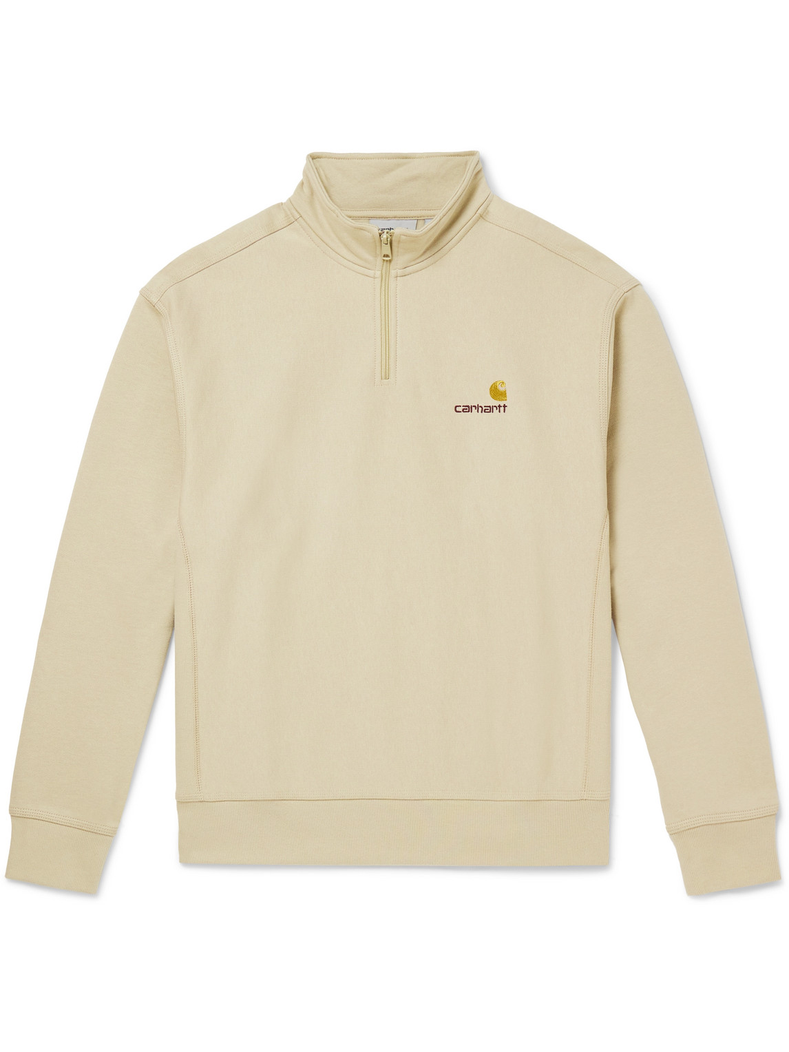 American Script Cotton-Blend Jersey Half-Zip Sweatshirt