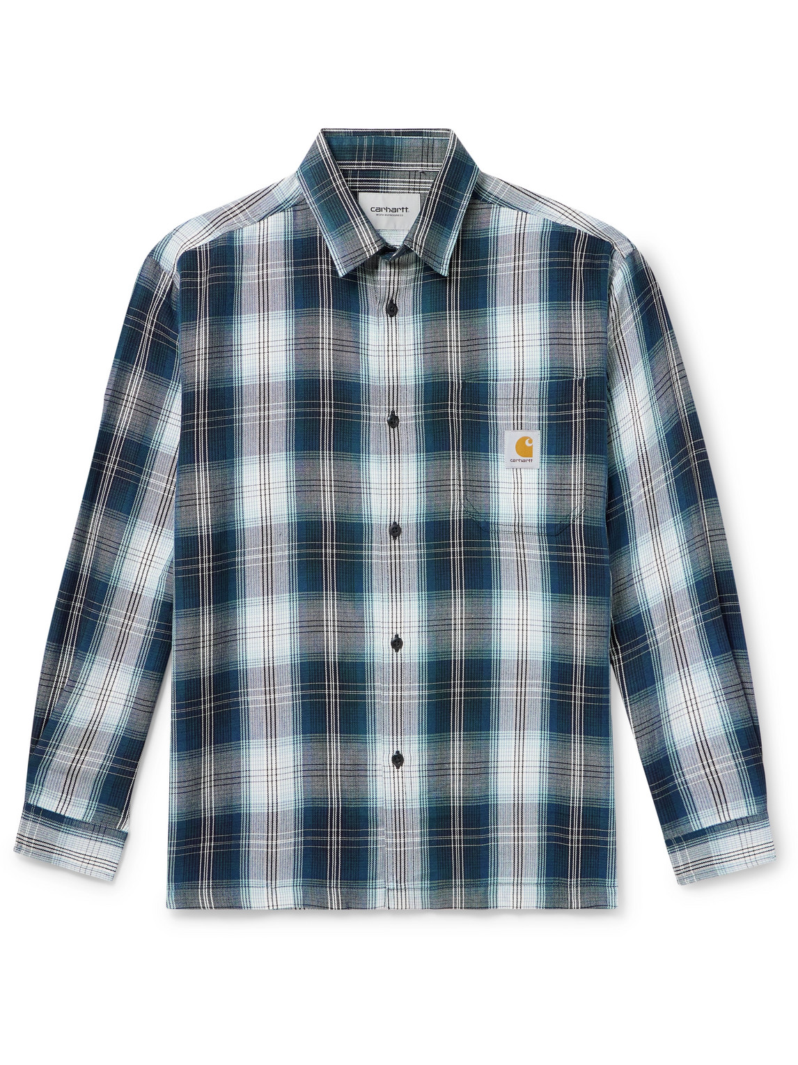 Carhartt Wip Blanton Checked Woven Shirt In Gray