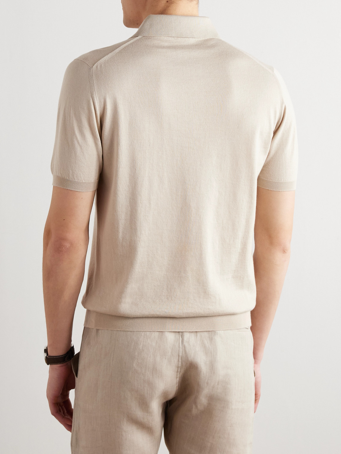 KITON COTTON POLO SHIRT 