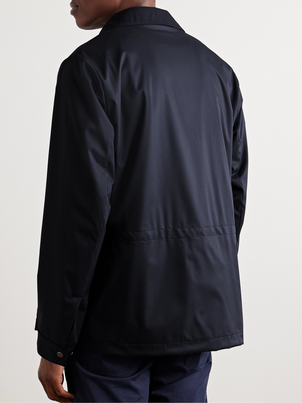 KITON TECH-TWILL OVERSHIRT 