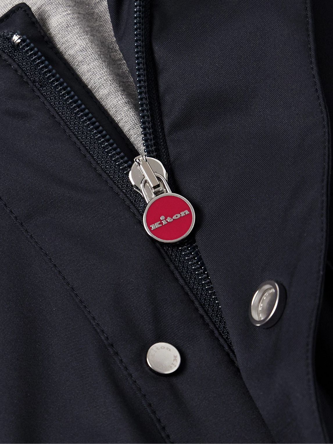 KITON TECH-TWILL OVERSHIRT 