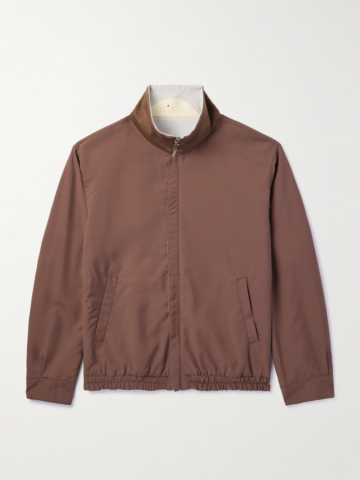 Linen, Wool and Silk-Blend Harrington Jacket