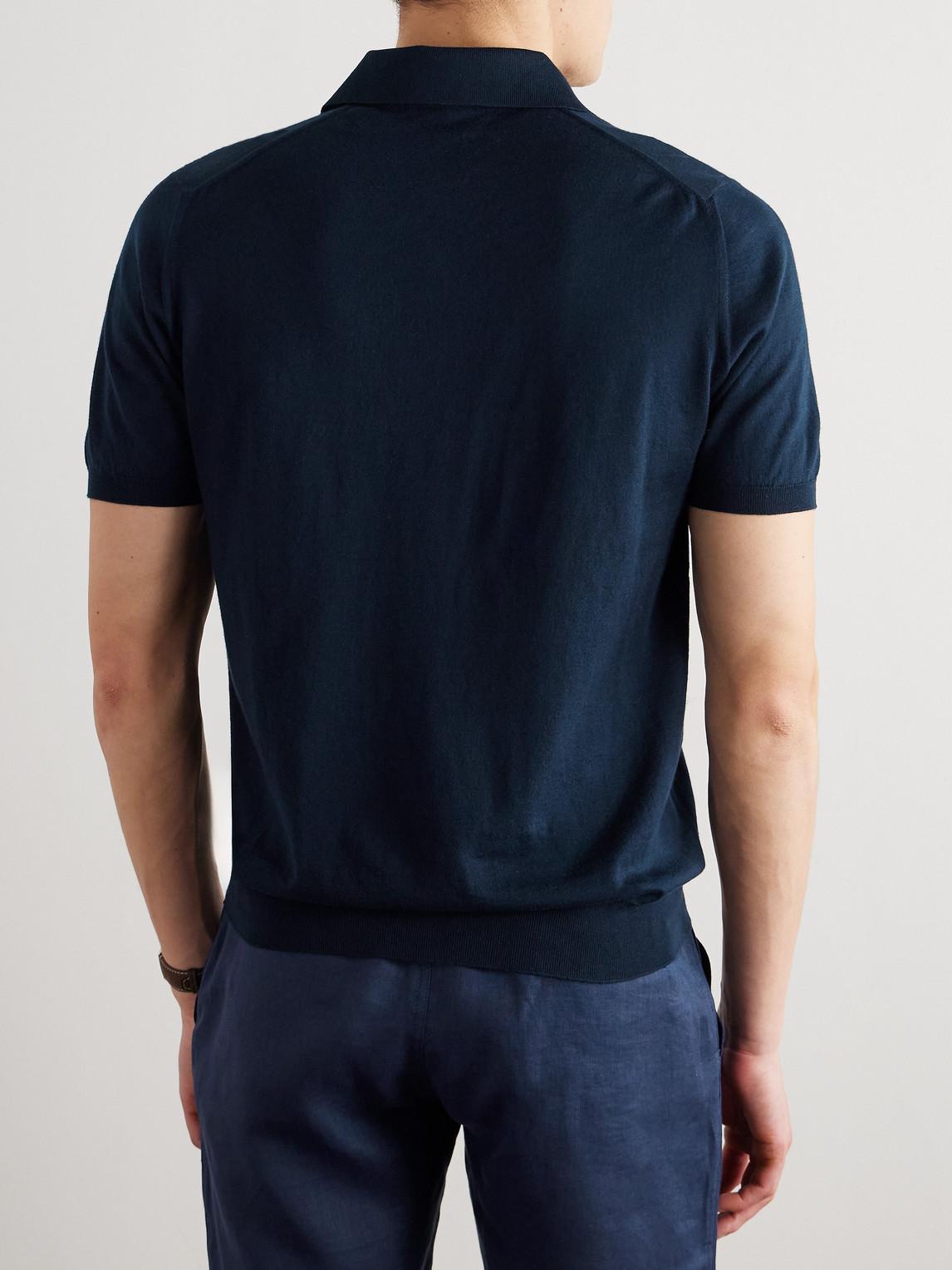 KITON COTTON POLO SHIRT 