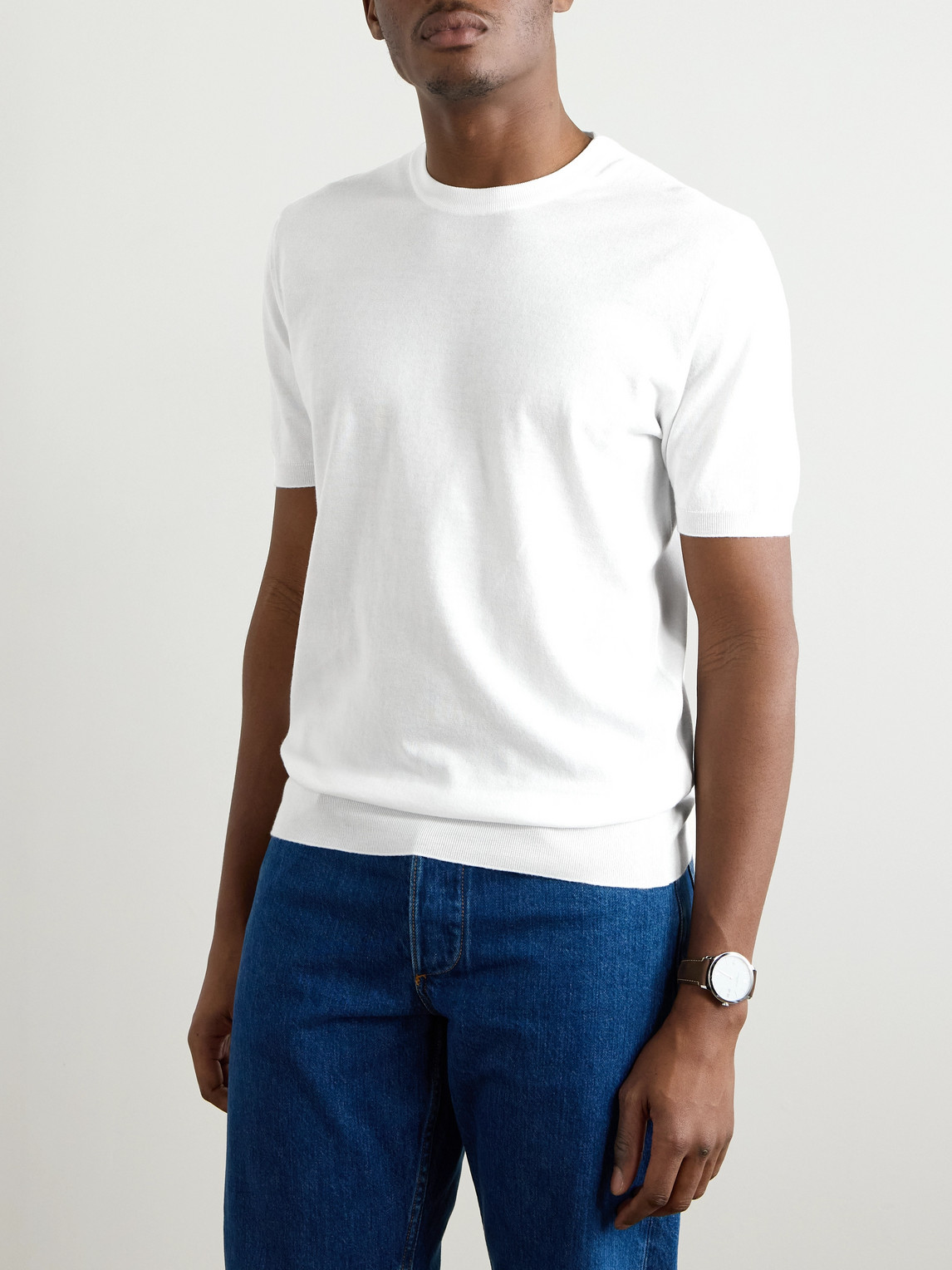KITON COTTON T-SHIRT 