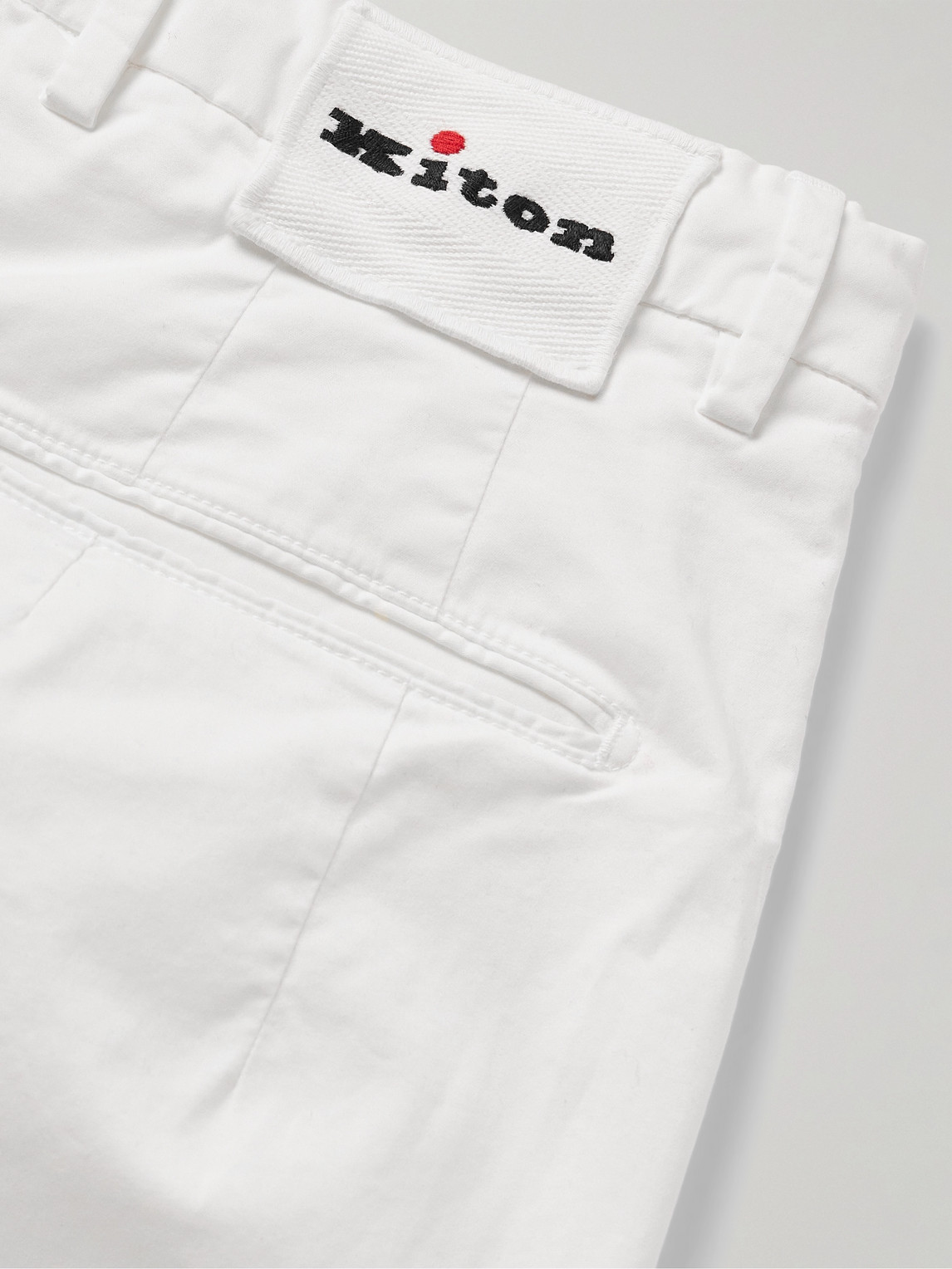 KITON SLIM-FIT STRETCH-COTTON SHORTS