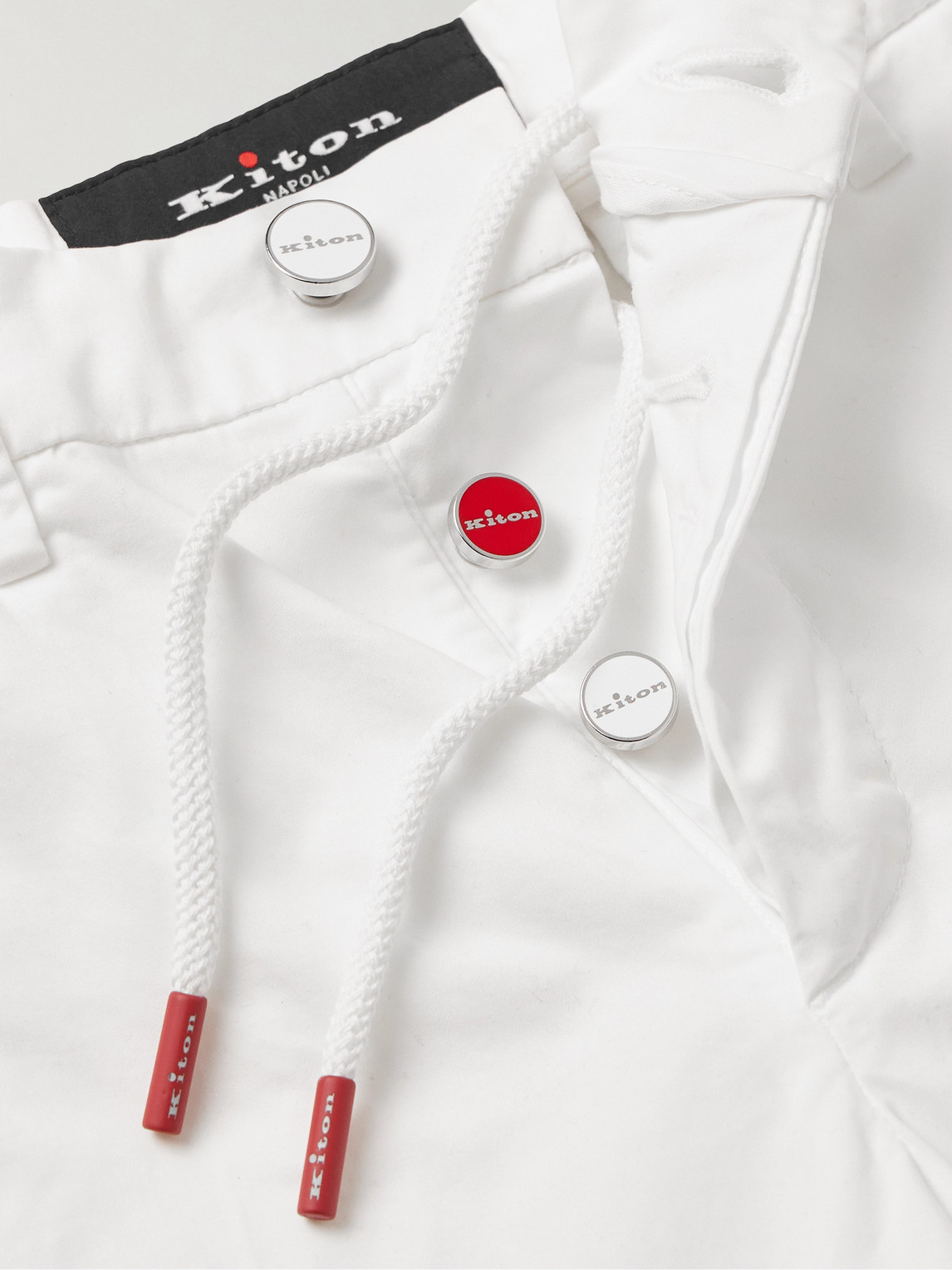 KITON SLIM-FIT STRETCH-COTTON SHORTS