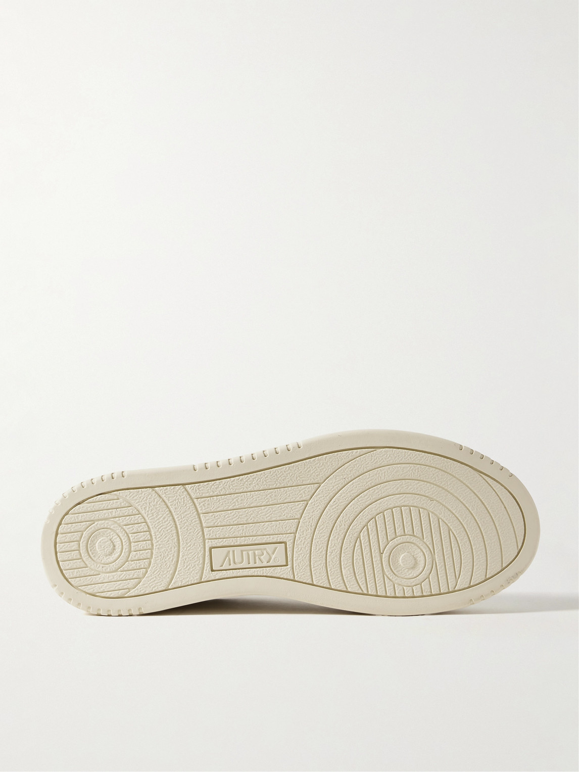 Autry Dallas Nubuck-trimmed Leather Sneakers In White