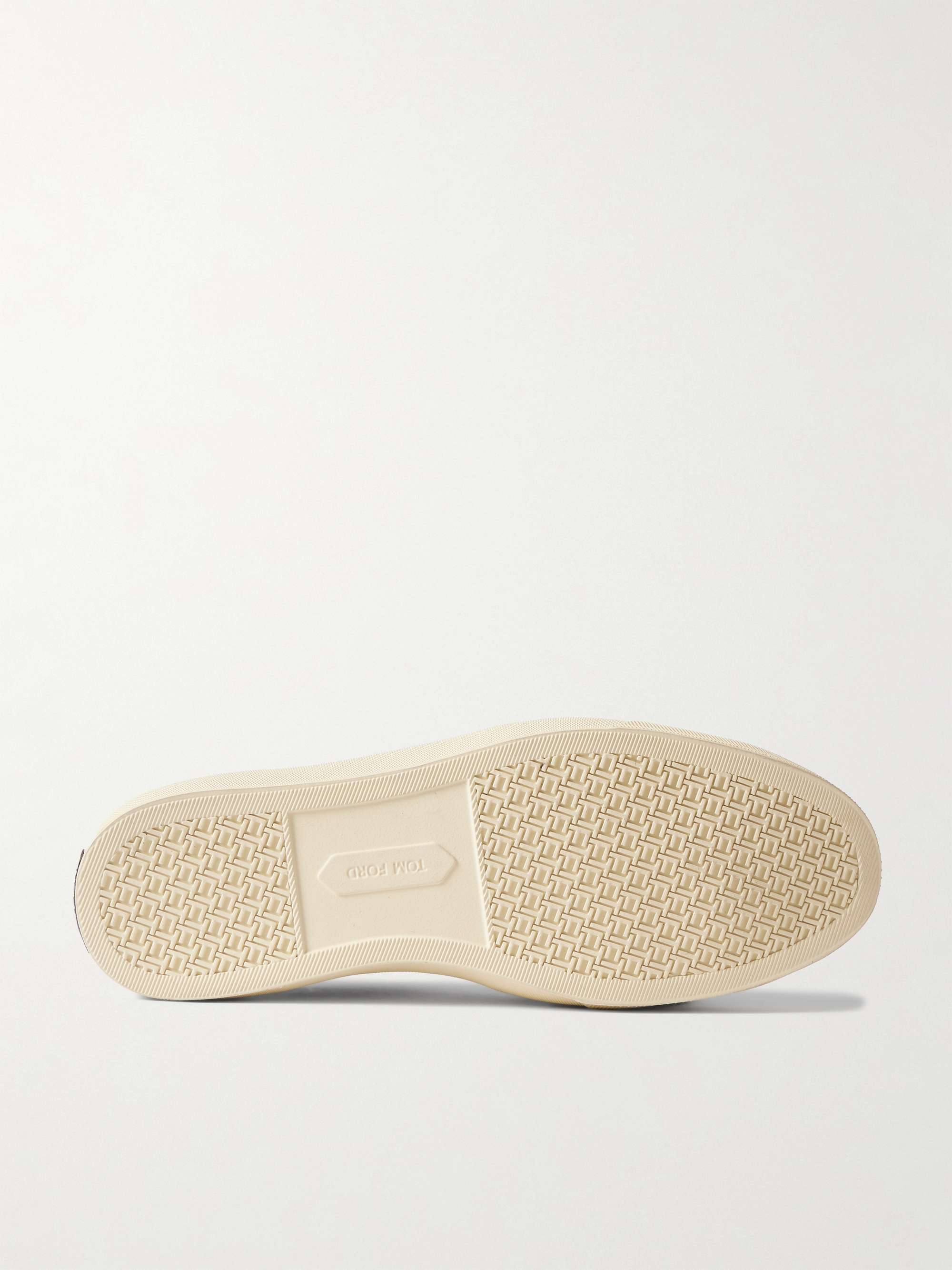 TOM FORD Cambridge Leather-Trimmed Suede Sneakers